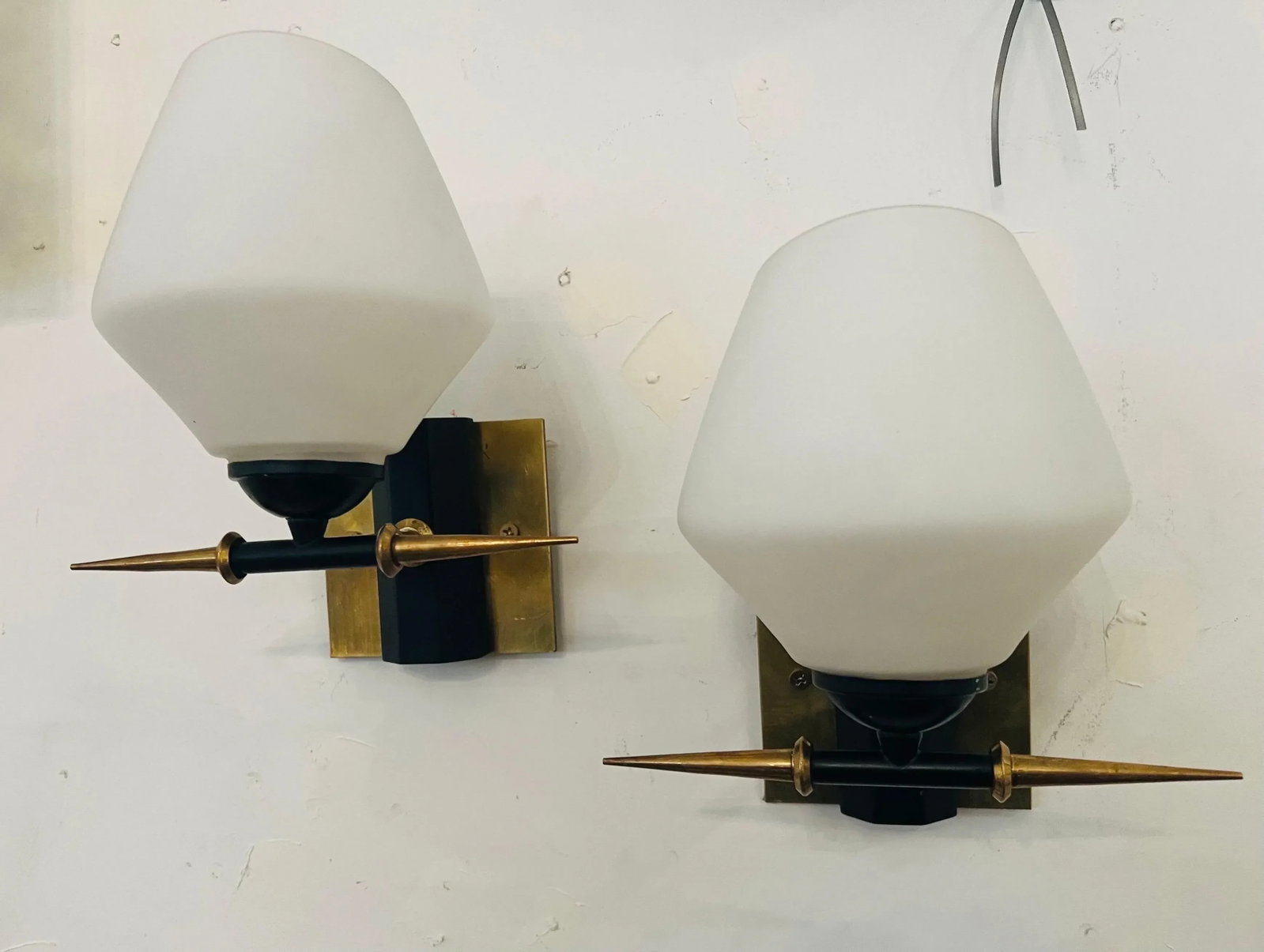 Pair of French 1960s Arlus Wall Lamps - 4