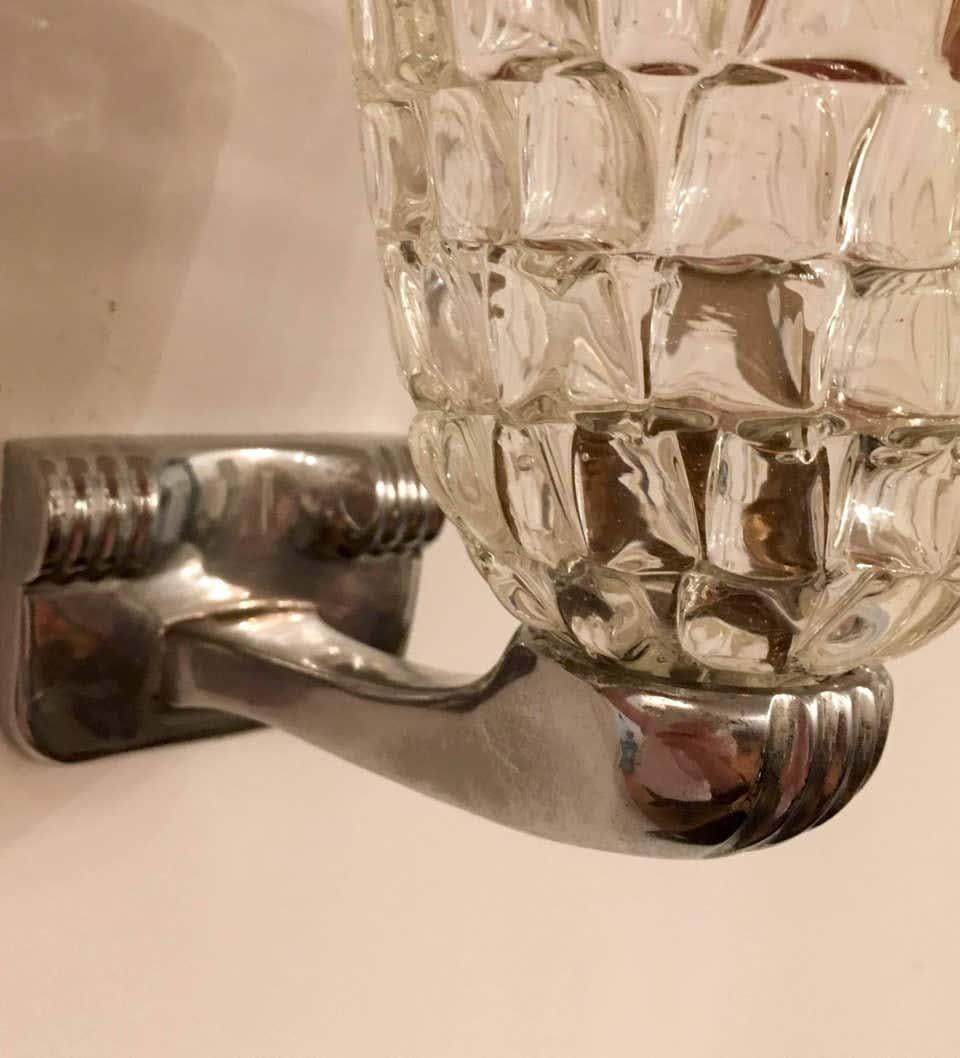 1960s Barovier Murano Glass Wall Light - 7