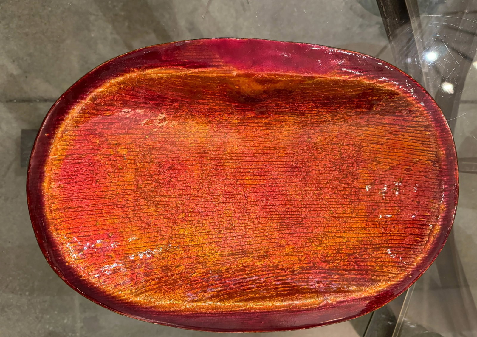 Studio Del Campo 1960s Italian Large Enamel Center Piece - 3