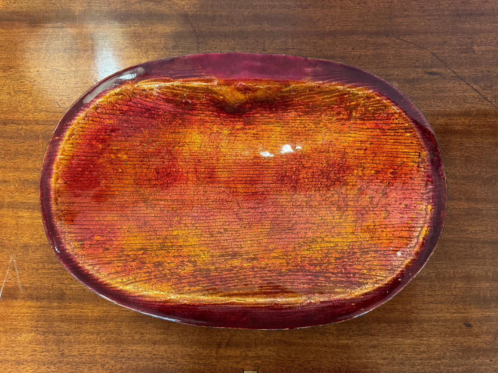 Studio Del Campo 1960s Italian Large Enamel Center Piece - 4