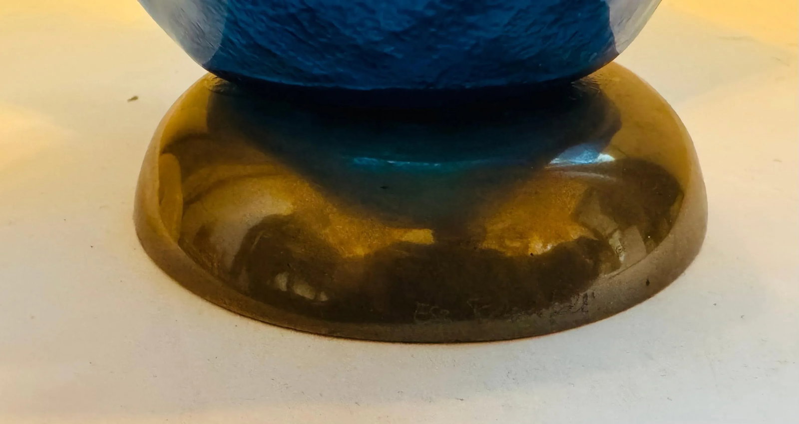 Was Fedrigolli Sculptural Glass 1980s Italian Vase - 12