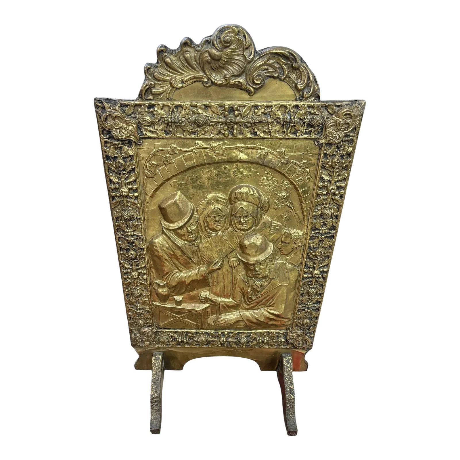 Antique Brass Fire Board (1 of 5)