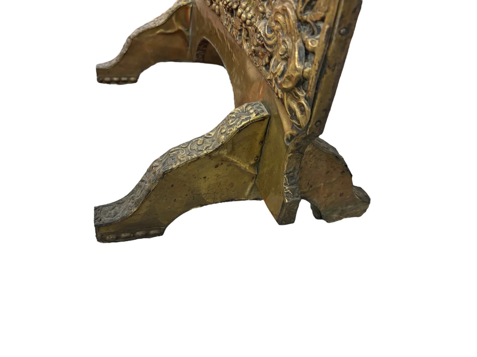 Antique Brass Fire Board - 5