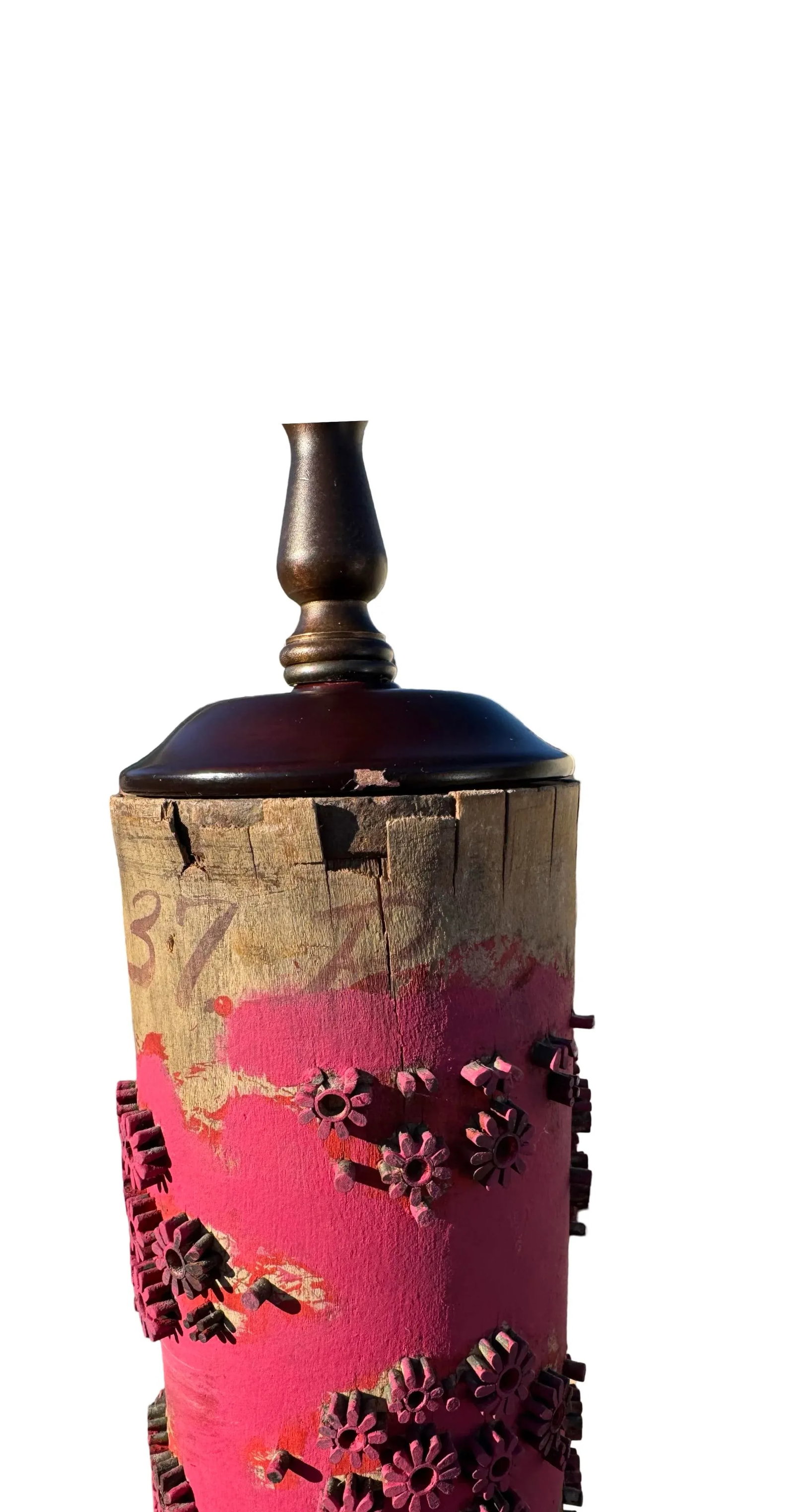 Vintage Wallpaper Roller Lamp - 4