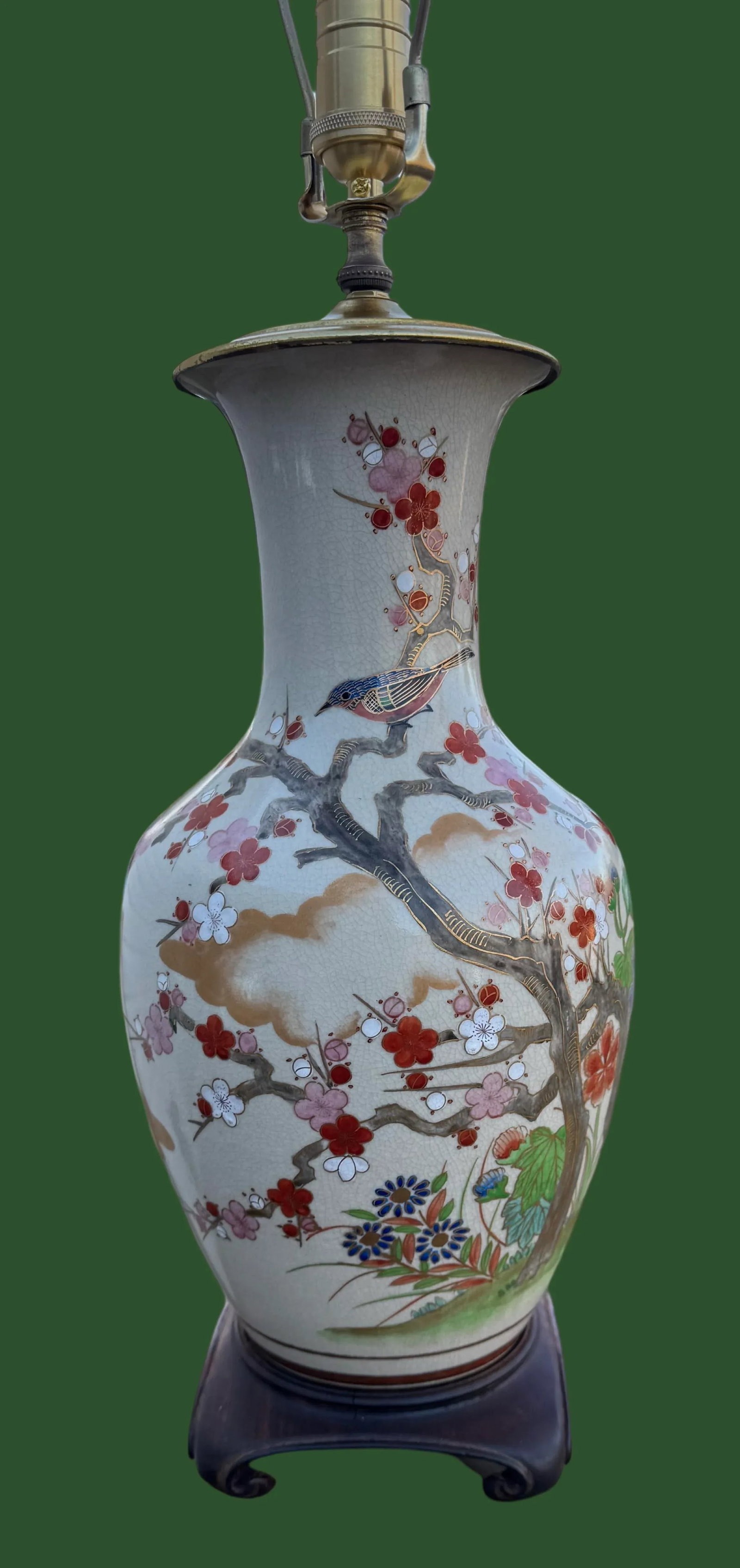 Japanese Satsuma Vase Lamp - 2