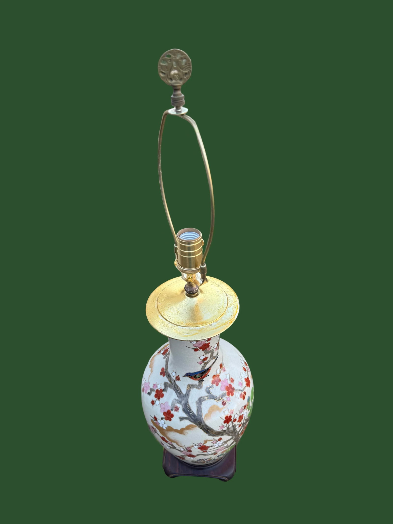 Japanese Satsuma Vase Lamp - 5