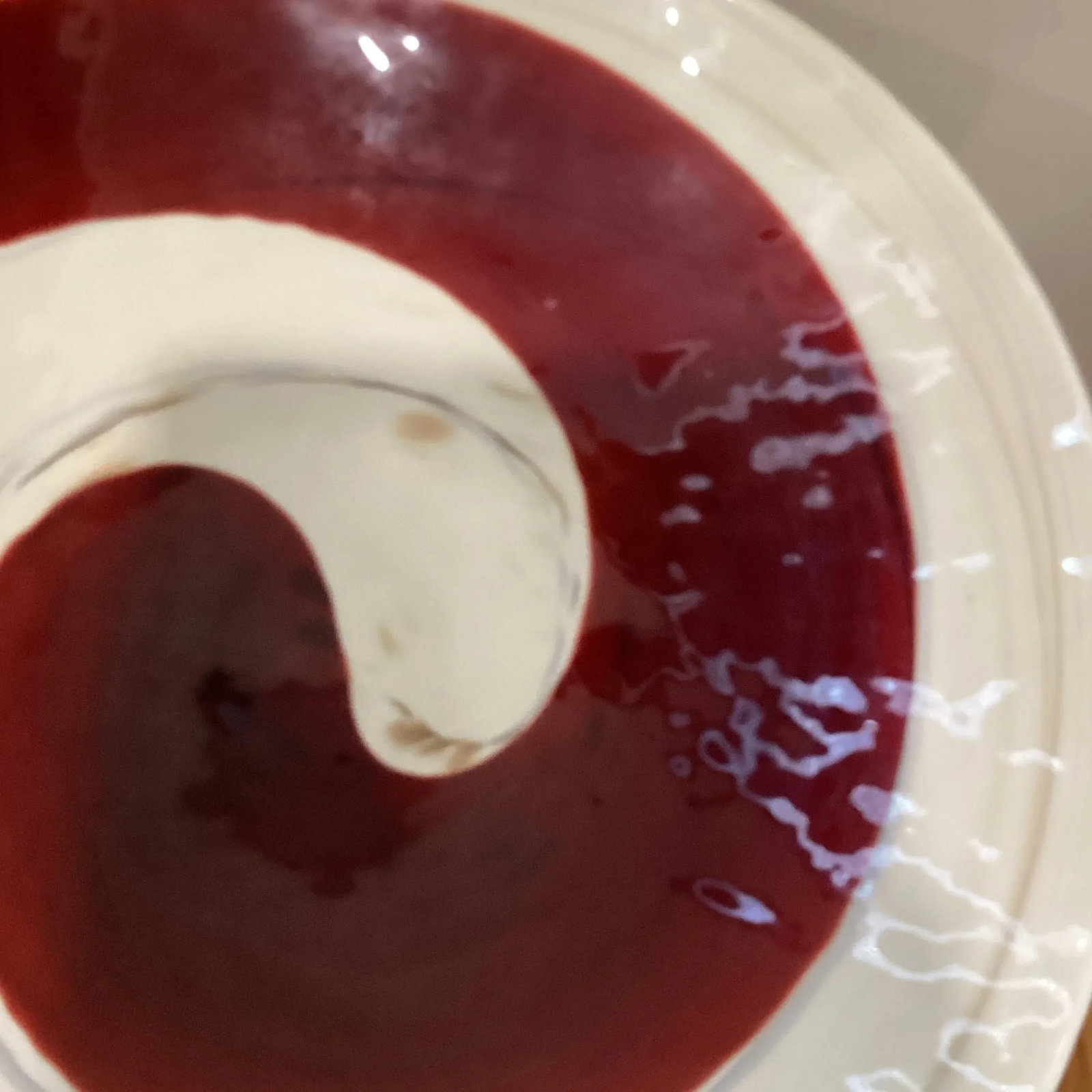 Extra Large Mid 20th Century Italian Pearl White Murano Style Glass Centerpiece Oval Bowl With Swirl - 9