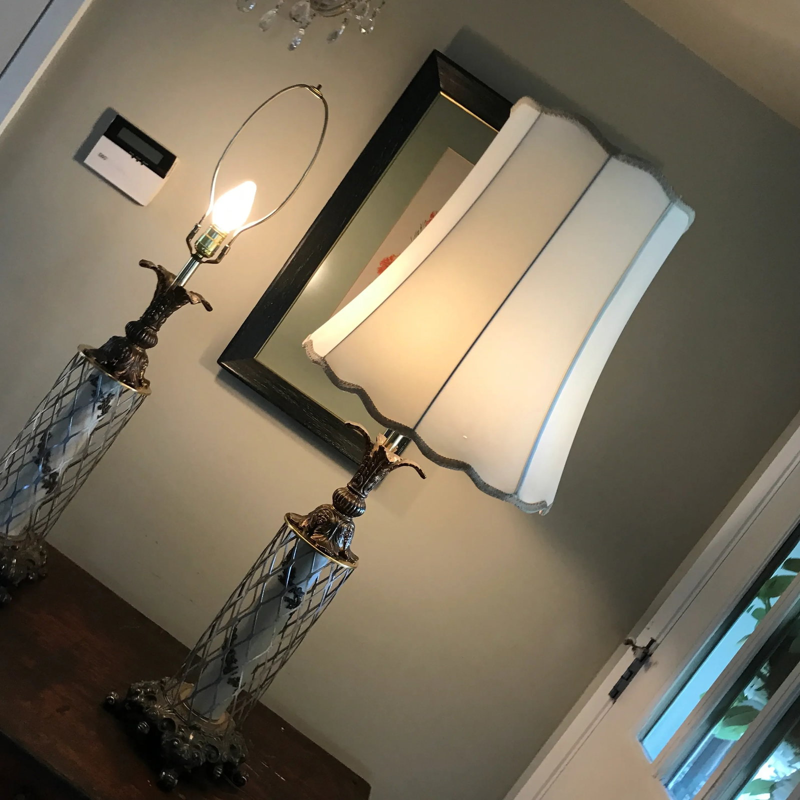 Rococo Traditional Metal Lamps - a Pair - 12