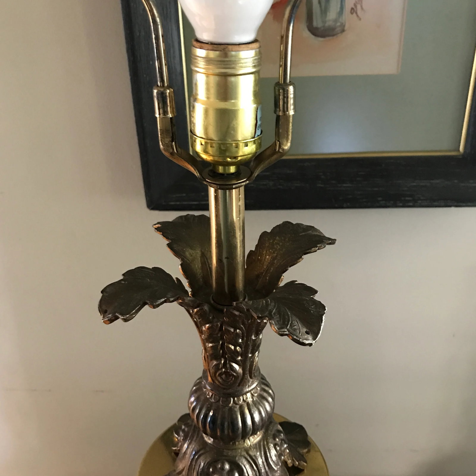 Rococo Traditional Metal Lamps - a Pair - 4