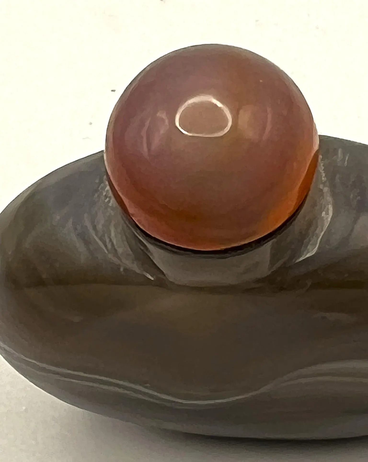Small Antique Banded Agate Snuff Bottle - 10