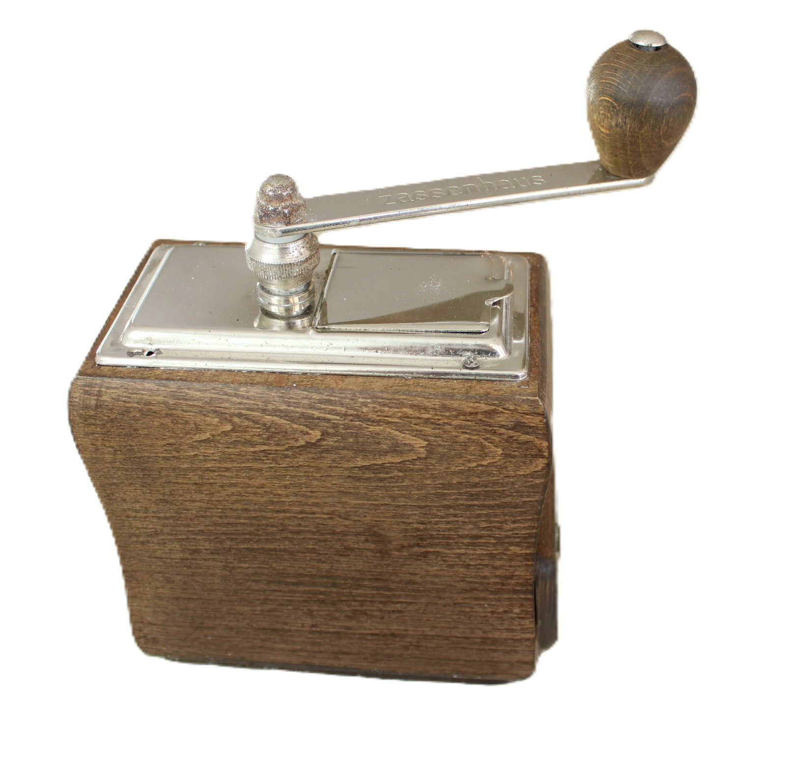 Early 20th Century German "Zassenhaus" Carved Wood, Coffee Grinder - 3
