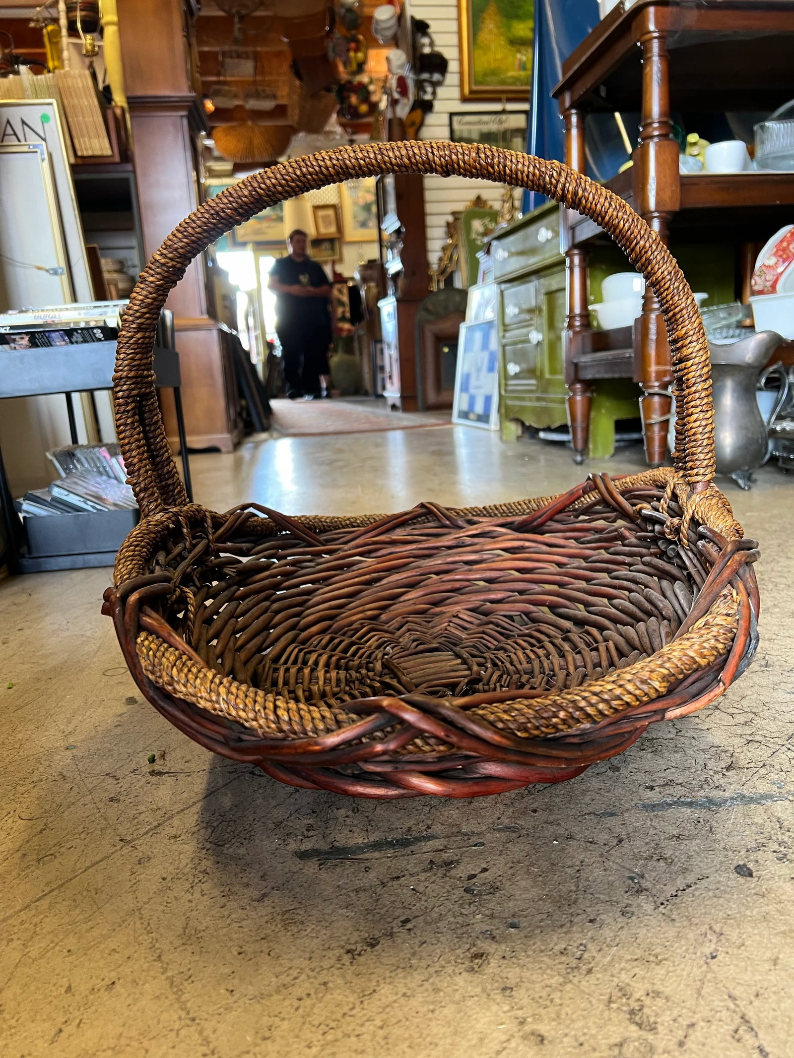 Vintage Gathering Flower/Herb Basket - 4