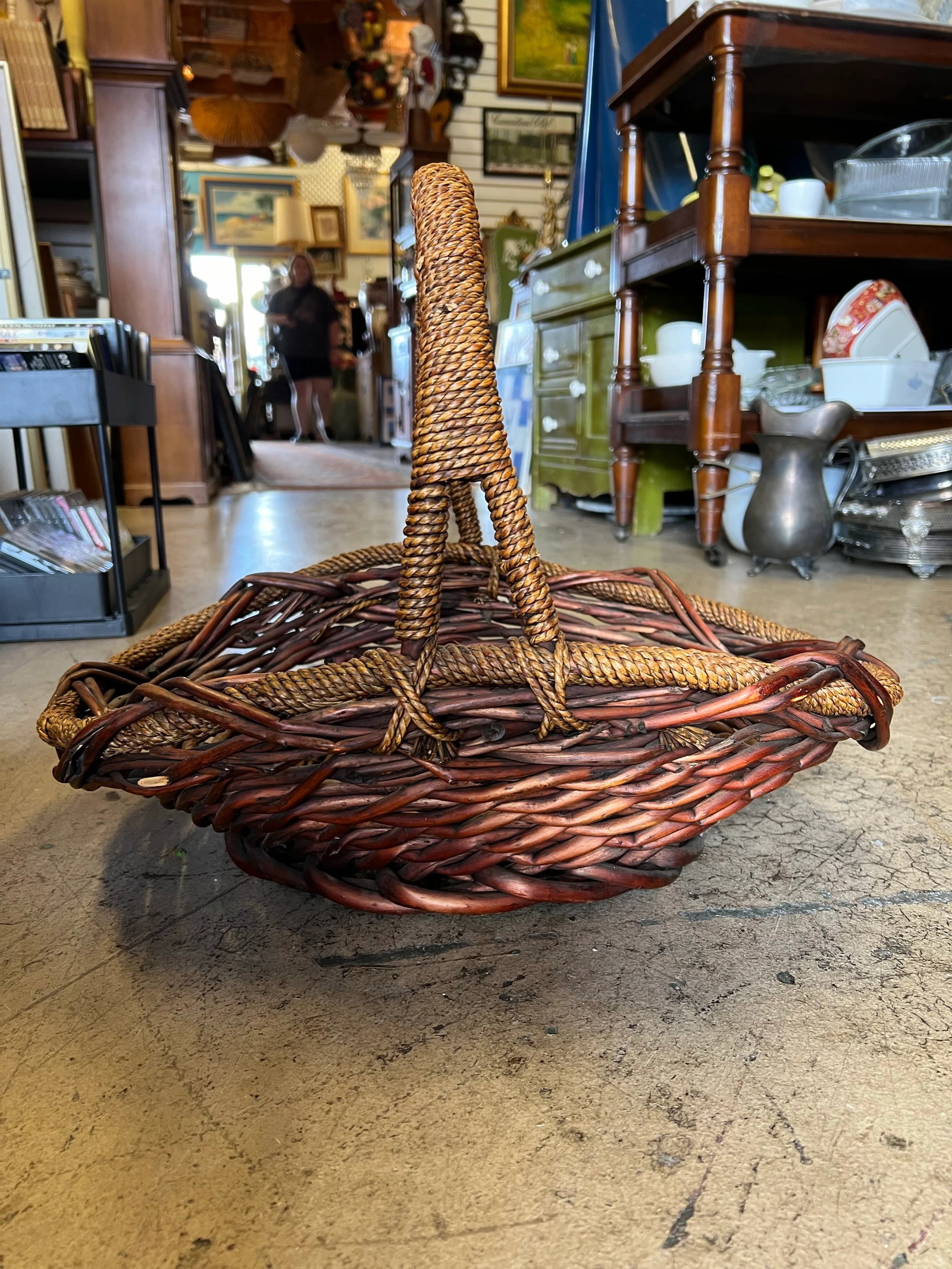 Vintage Gathering Flower/Herb Basket - 5