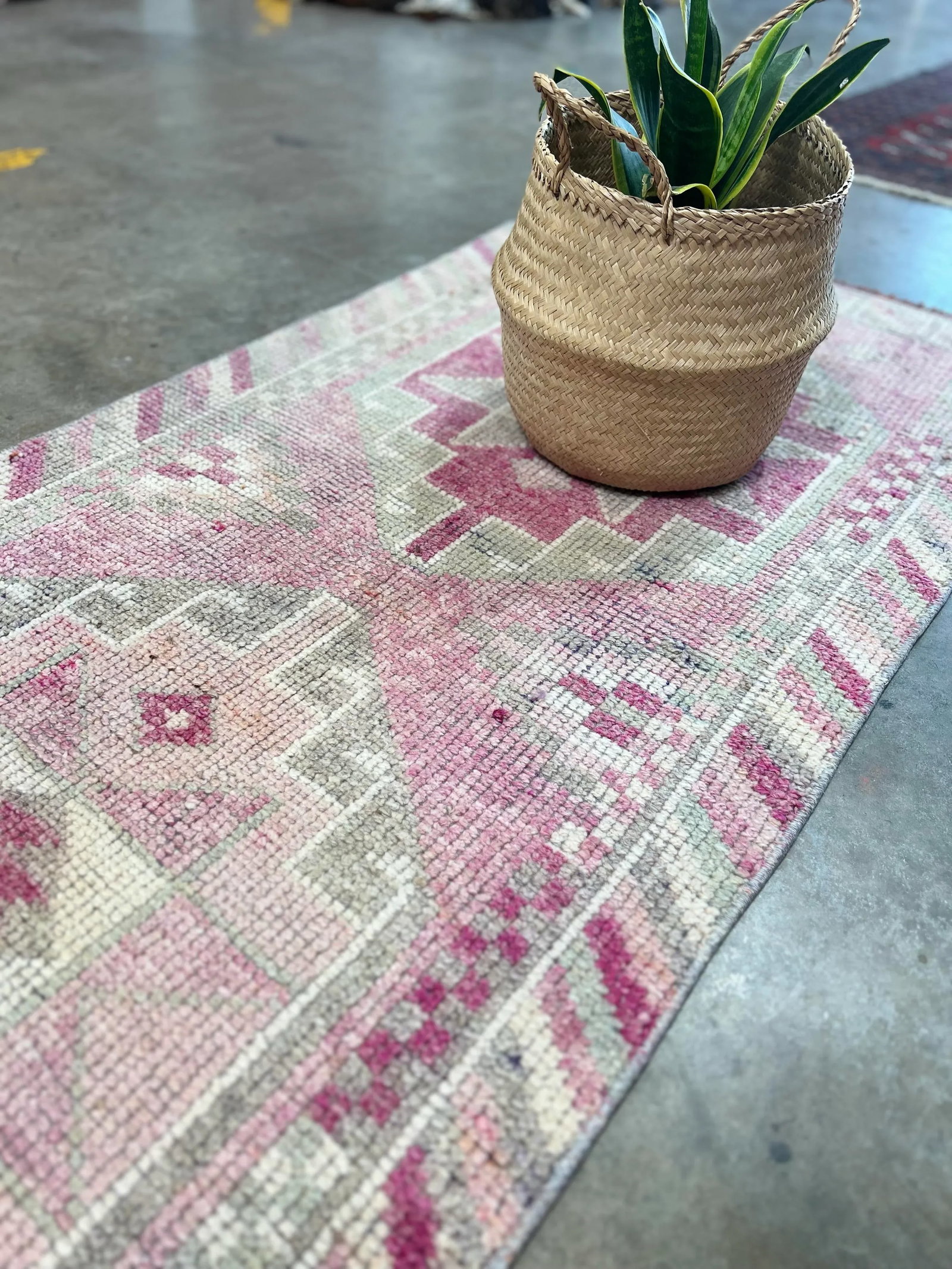 Vintage Muted Oushak Runner Rug - 6