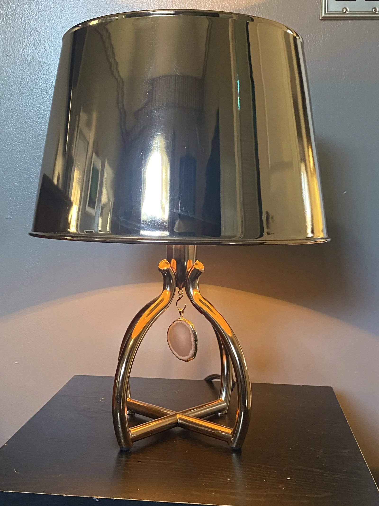 Arteriors Rose Gold Agate Accent Lamp - 7