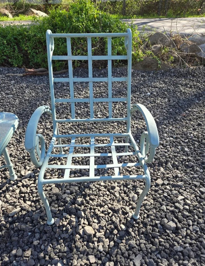 Vintage Aluminum Outdoor Patio Set - 8