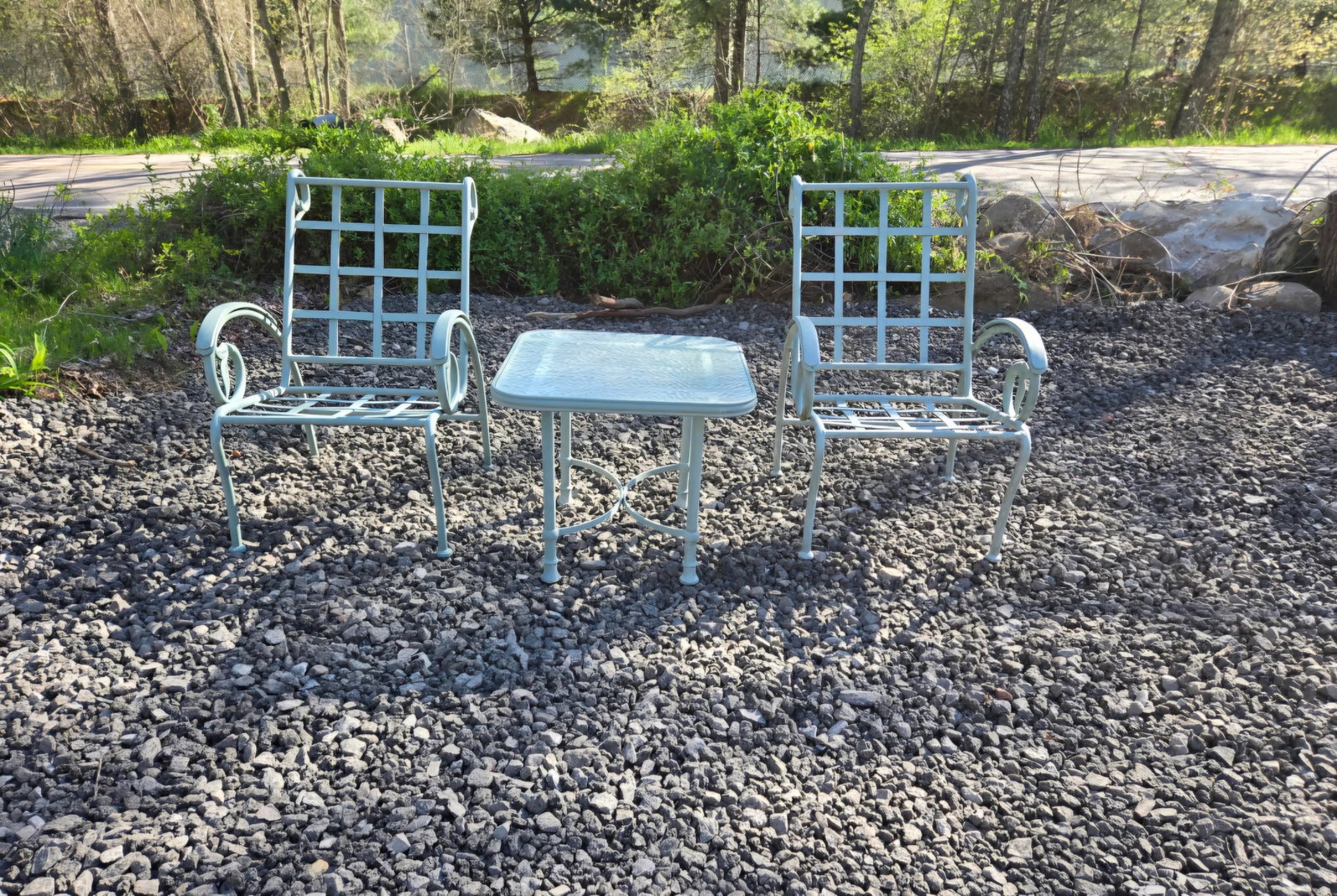 Vintage Aluminum Outdoor Patio Set - 9