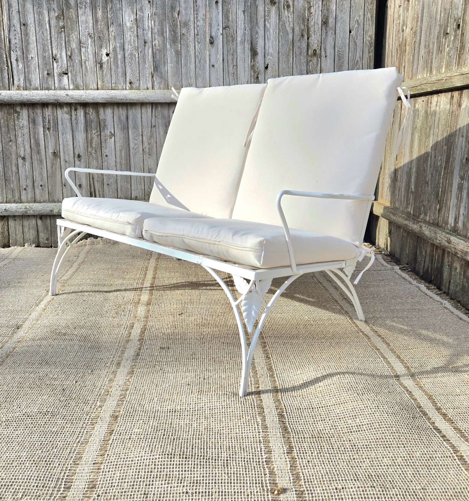 Vintage Wrought Iron Outdoor Patio Seating - 7