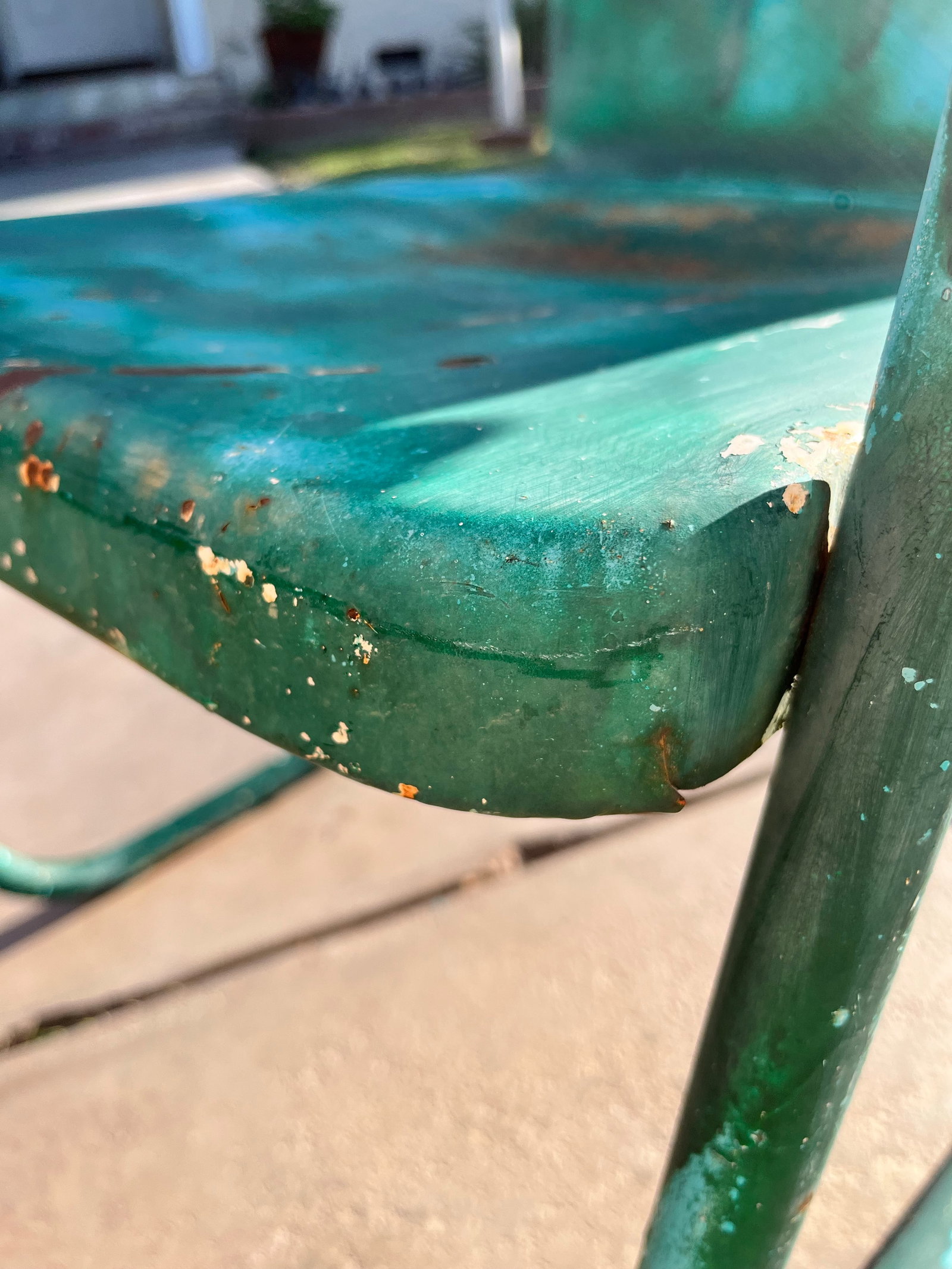 Vintage Metal Mid Century Rustic Chairs - Set of 2 - 7