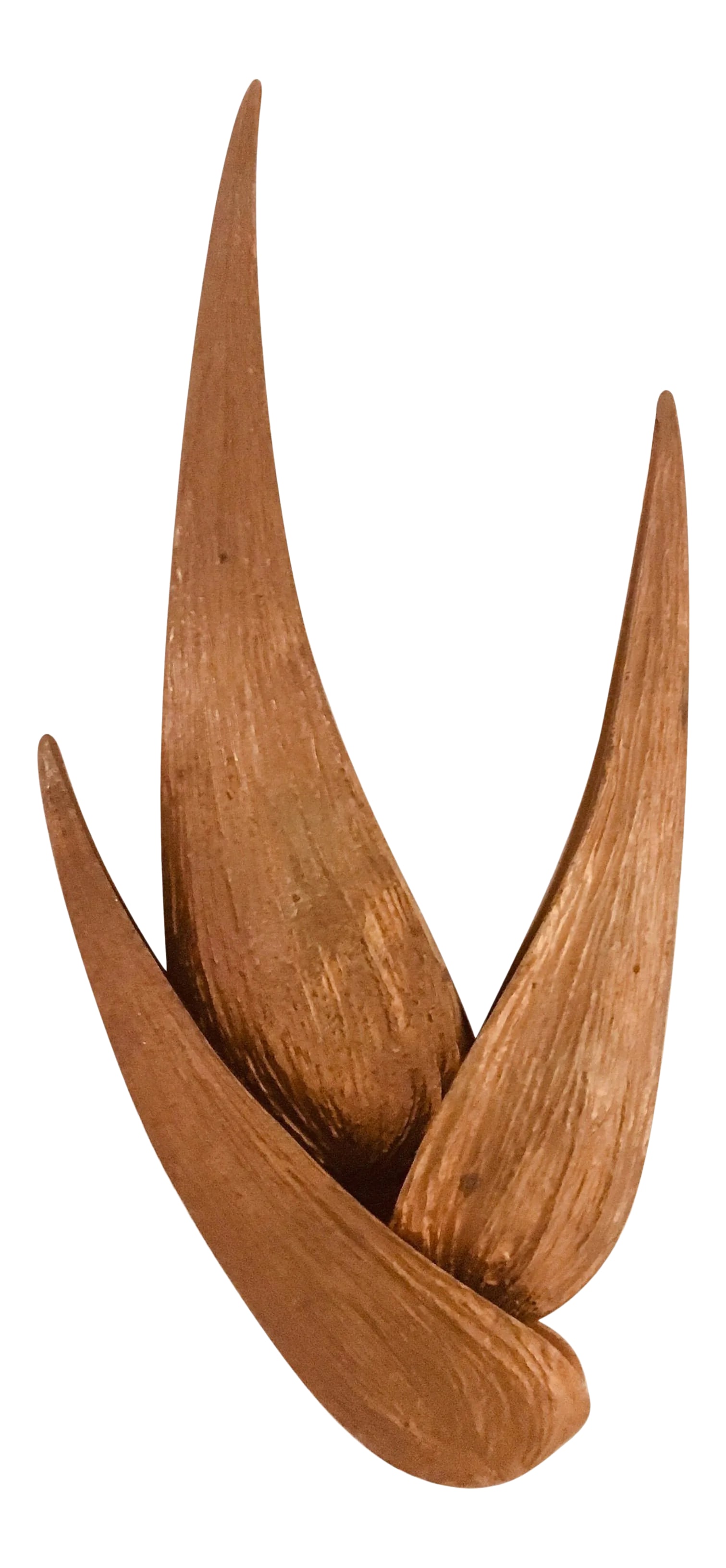 Large Chrystiane Charles Bronze Wall Light: A French sculptural bronze Pointe a Pitre wall light designed by Chrystiane Charles, circa 1970s two light sources. Condition: Alterations: Original Condition Unaltered Imperfections: Some