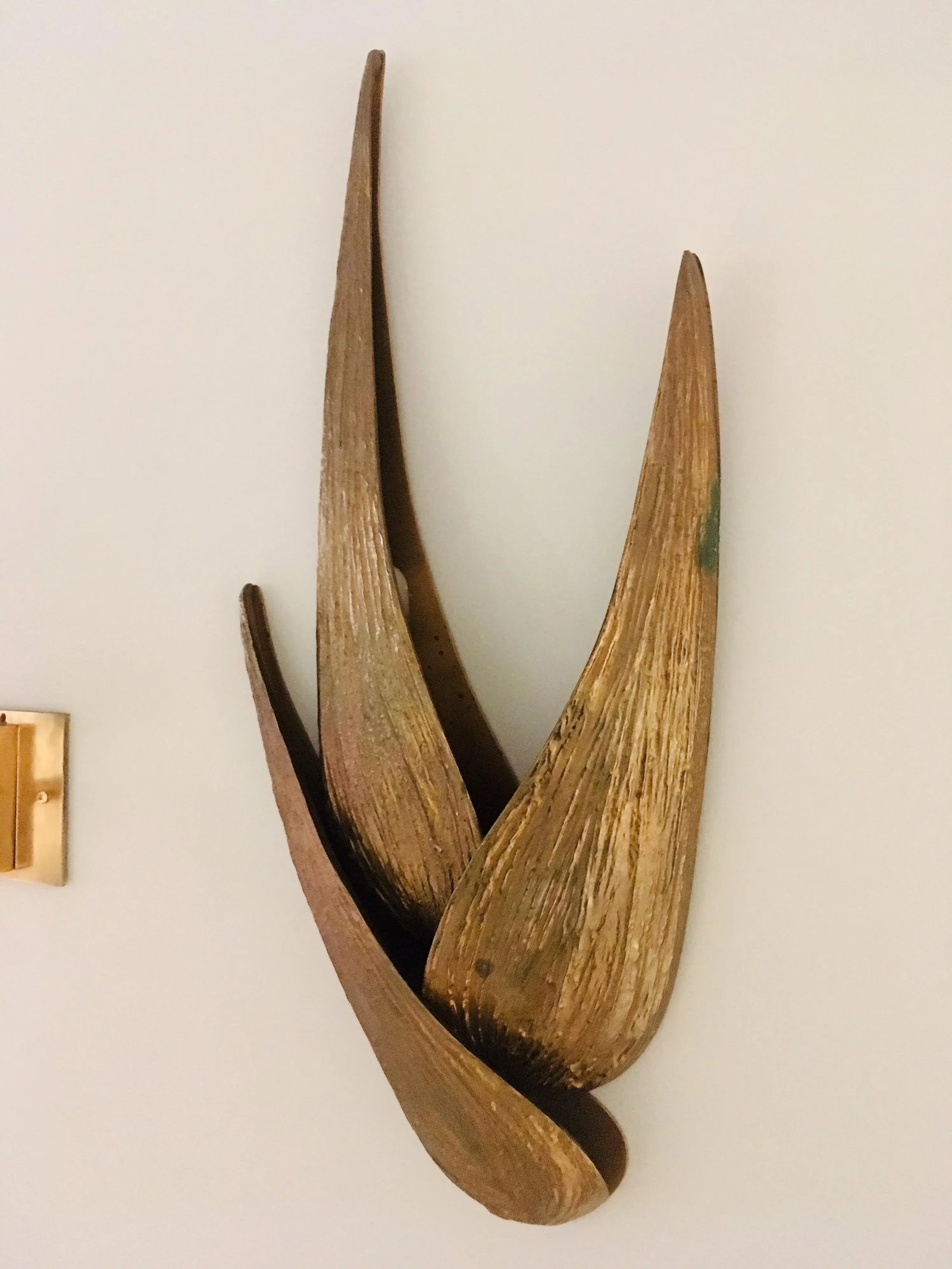 Large Chrystiane Charles Bronze Wall Light - 4