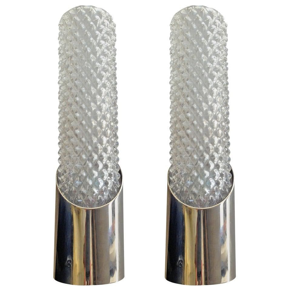 Two Pairs of German Space Age Wall Lights - 6
