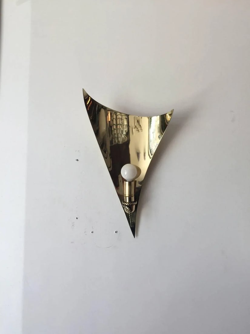 Large 1970s French Sculptural Sconces - a Pair - 9
