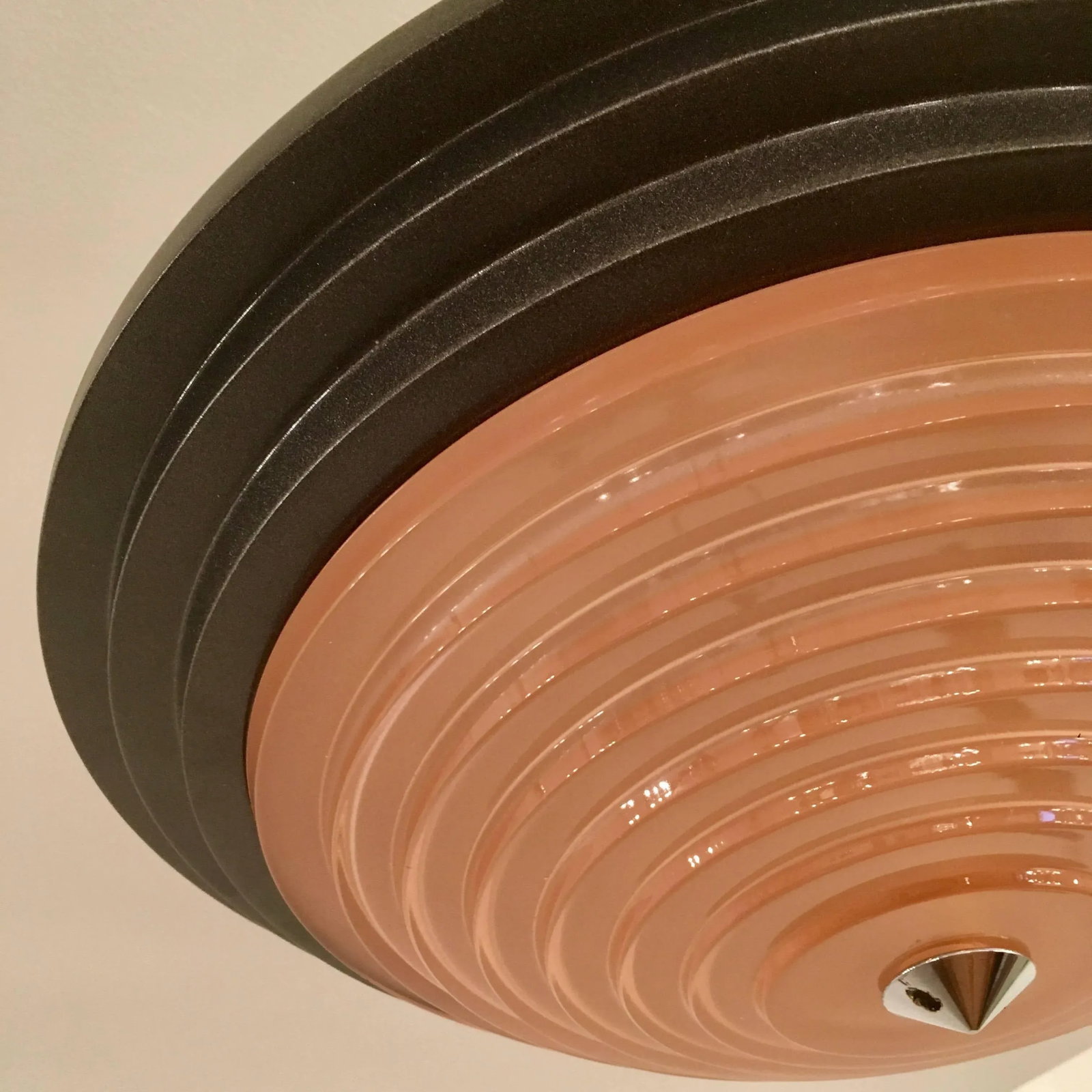 1980s Fontana Arte Daniela Puppa and Franco Raggi Crystal Flush Light - 4