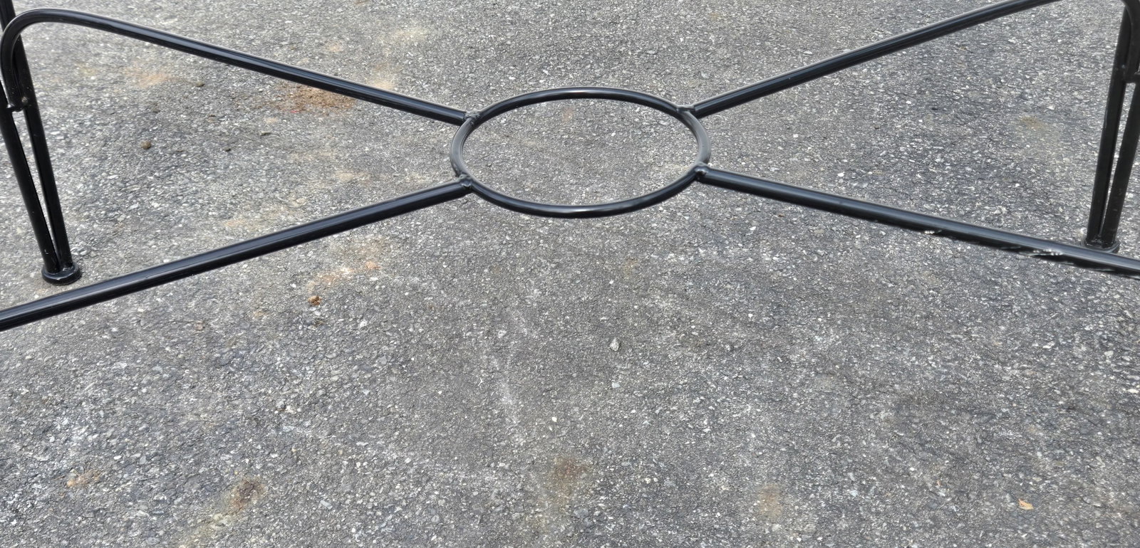 Vintage Wrought Iron Outdoor Table - 3