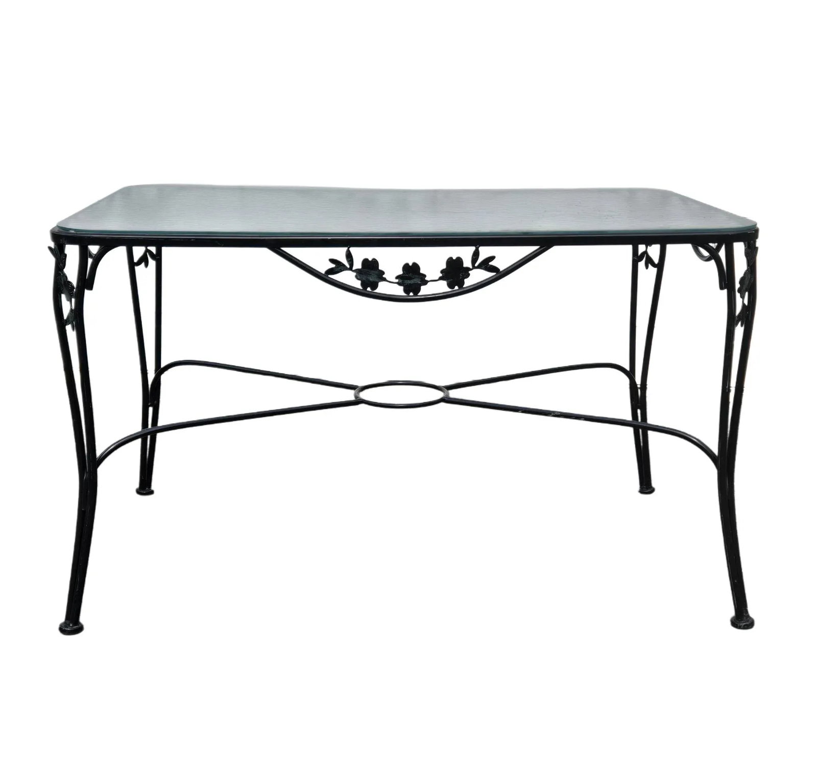 Vintage Wrought Iron Outdoor Table - 7
