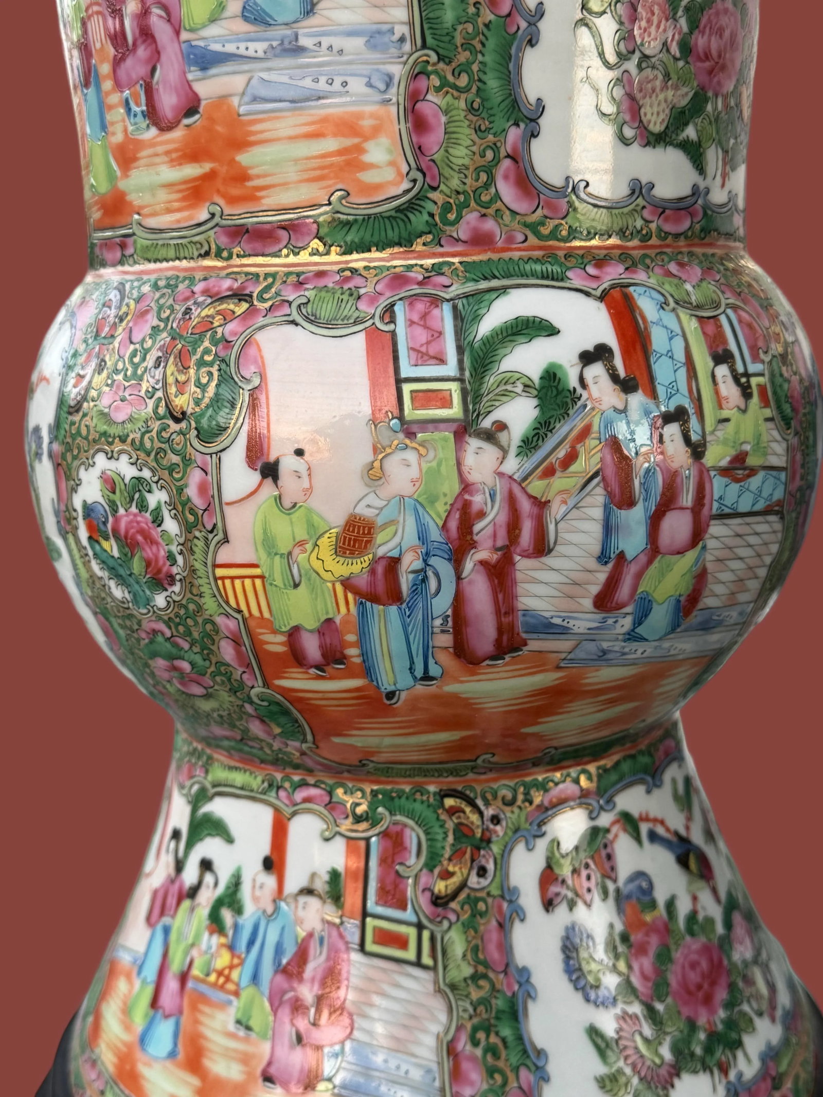 Late 19th Century Famille Rose Lamp - 6