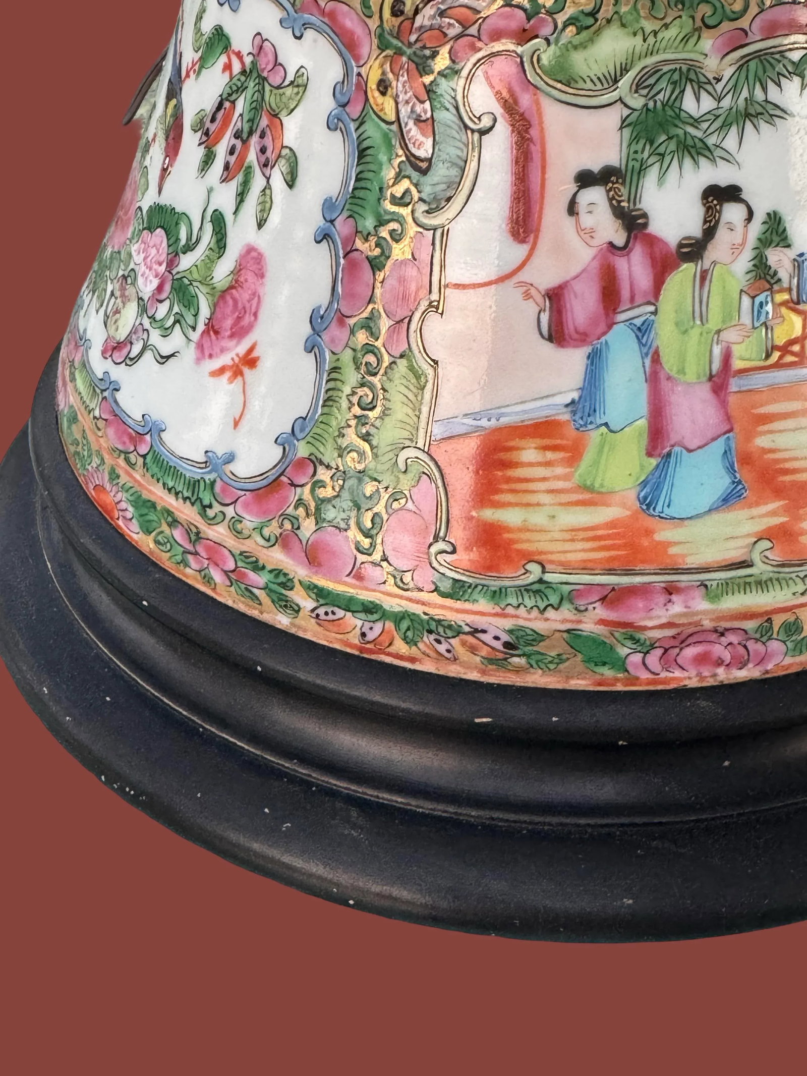 Late 19th Century Famille Rose Lamp - 7