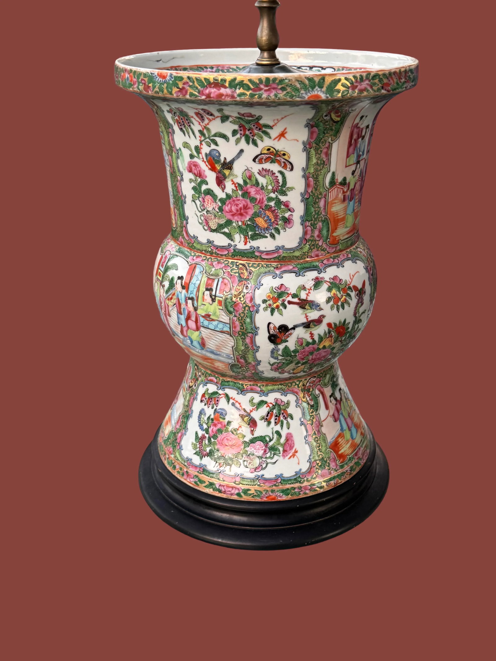 Late 19th Century Famille Rose Lamp - 8