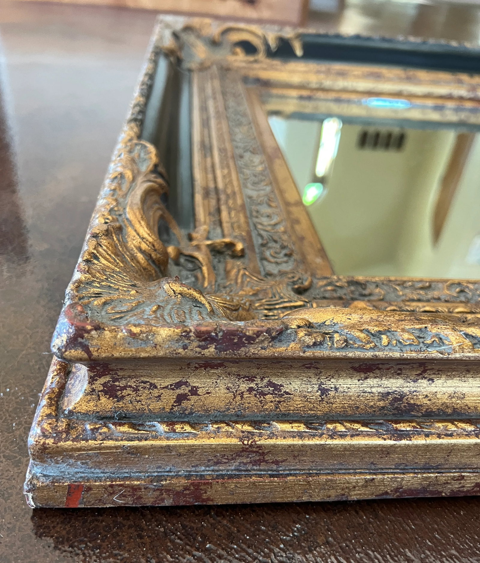Spanish Baroque Gold and Black Mirror, Late 20th Century - 6