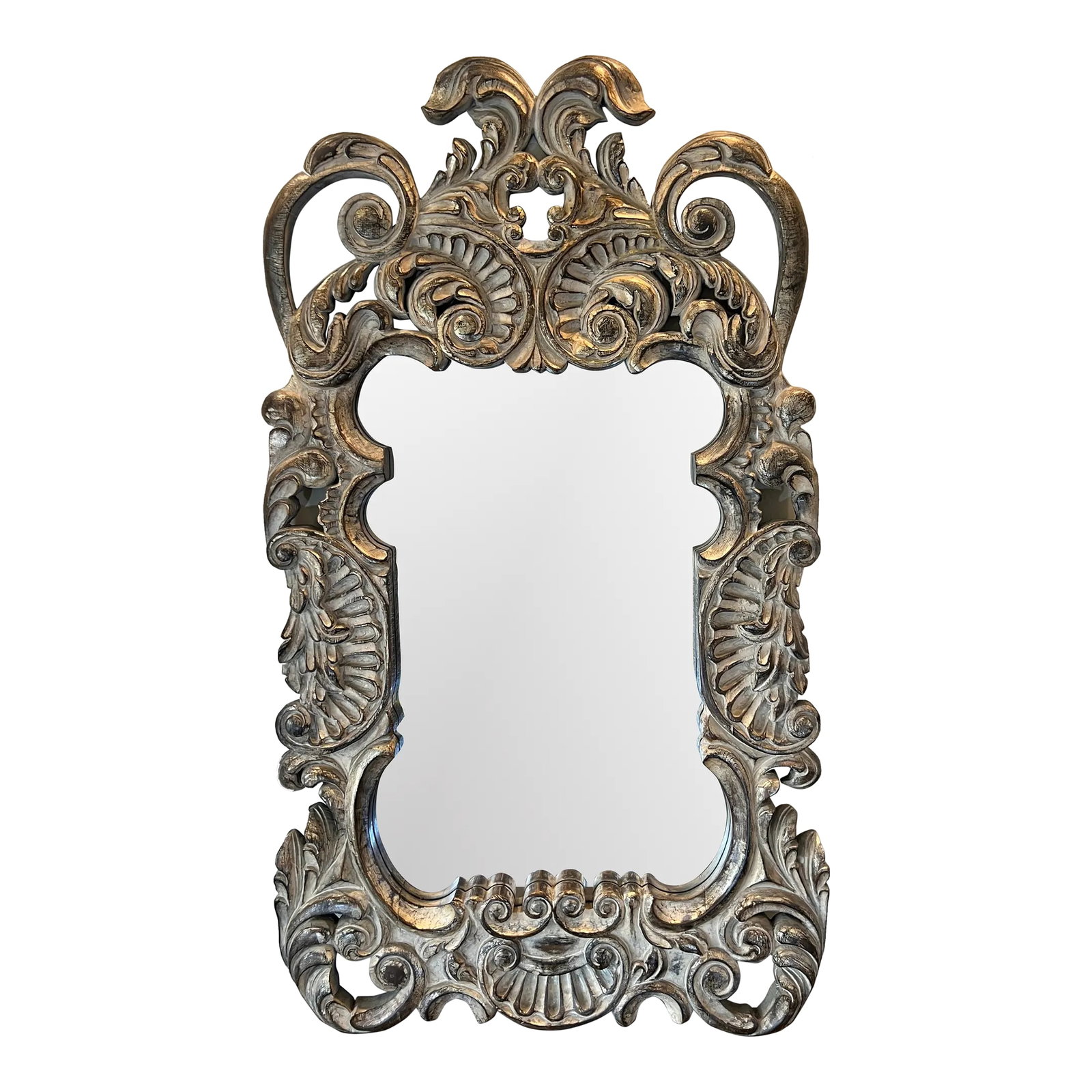 Spanish Rococo Carved Mirror, Late 20th Century (1 of 12)