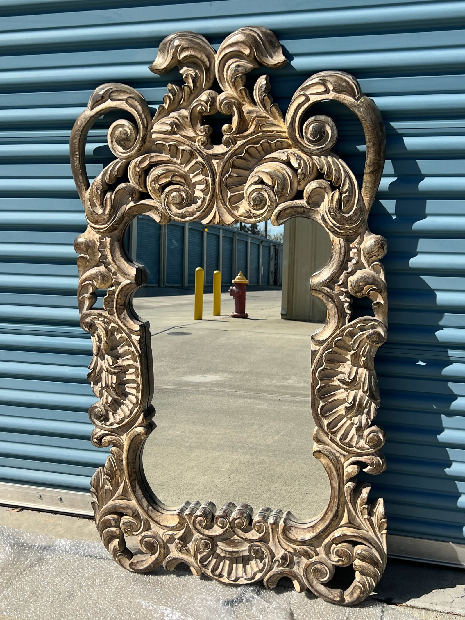 Spanish Rococo Carved Mirror, Late 20th Century - 2