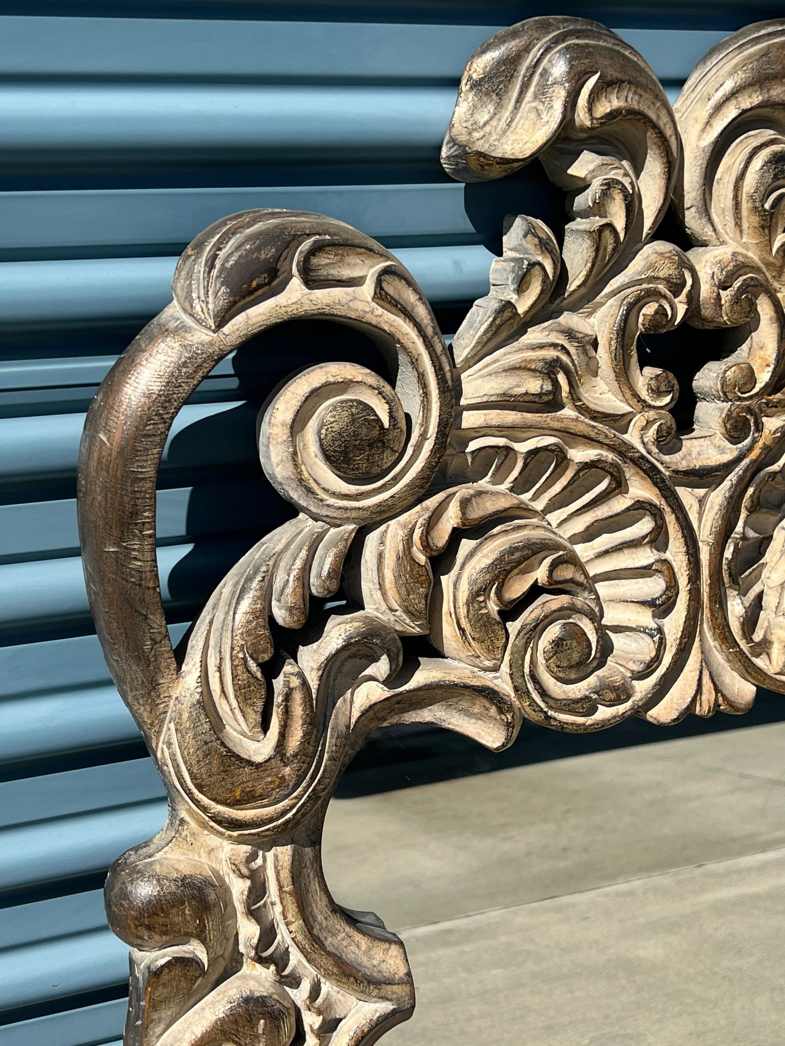 Spanish Rococo Carved Mirror, Late 20th Century - 6