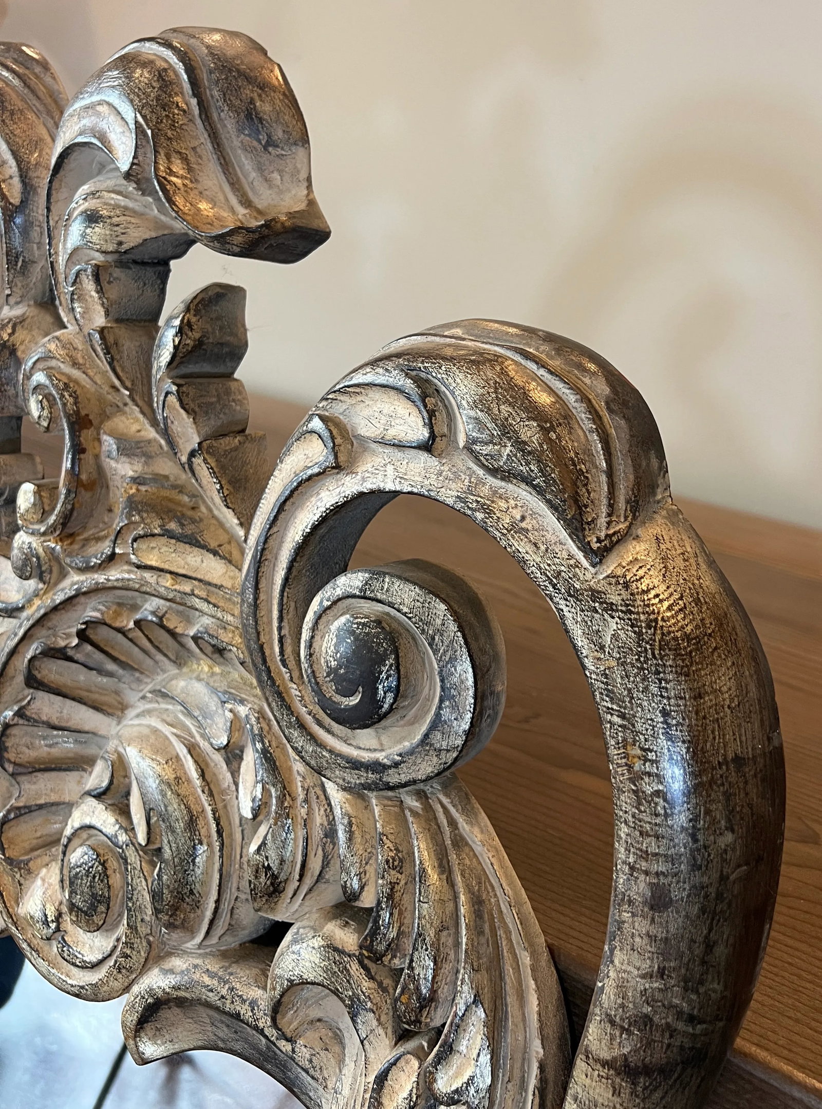 Spanish Rococo Carved Mirror, Late 20th Century - 7