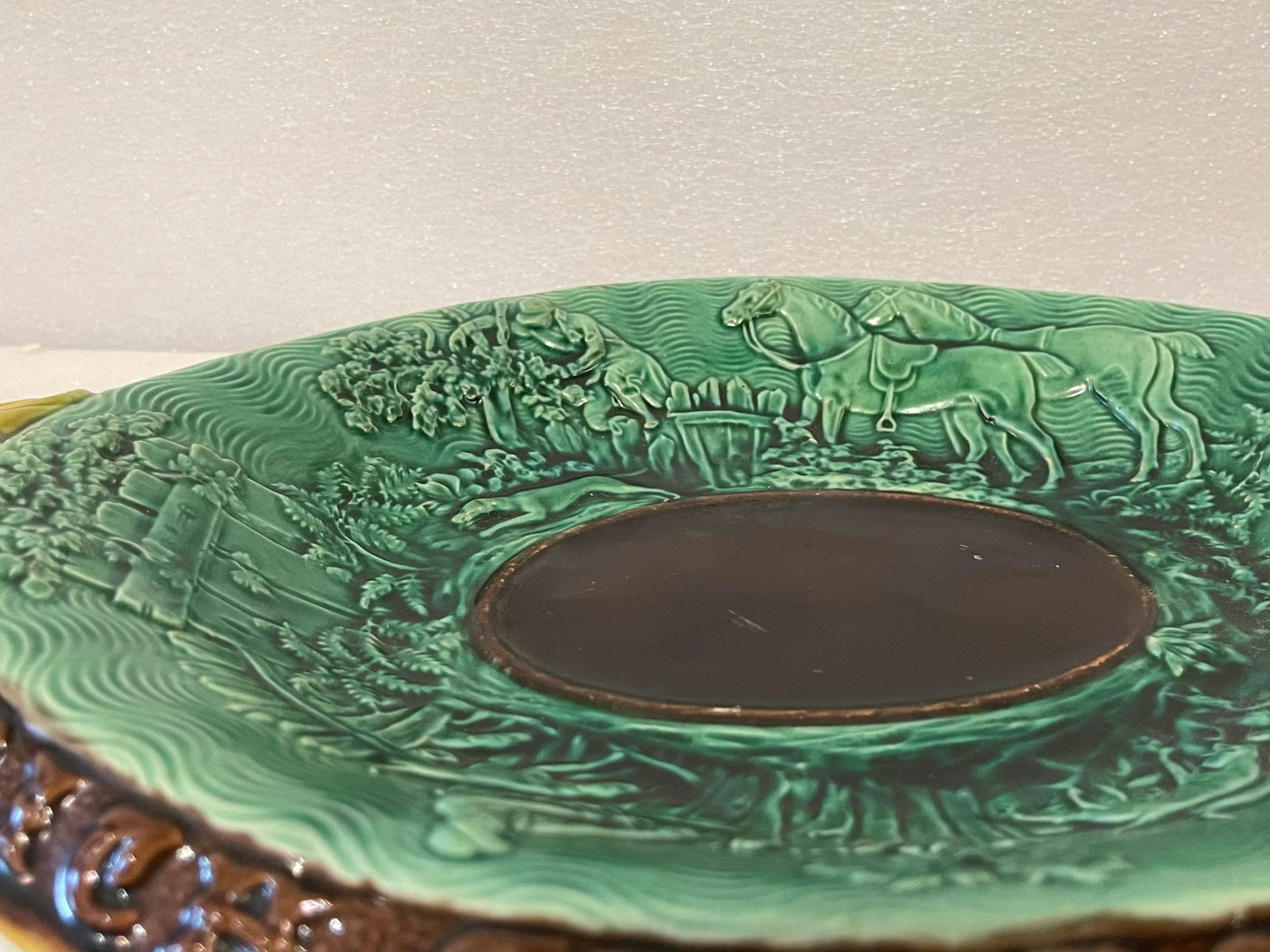 Antique Majolica Bread Basket - 6