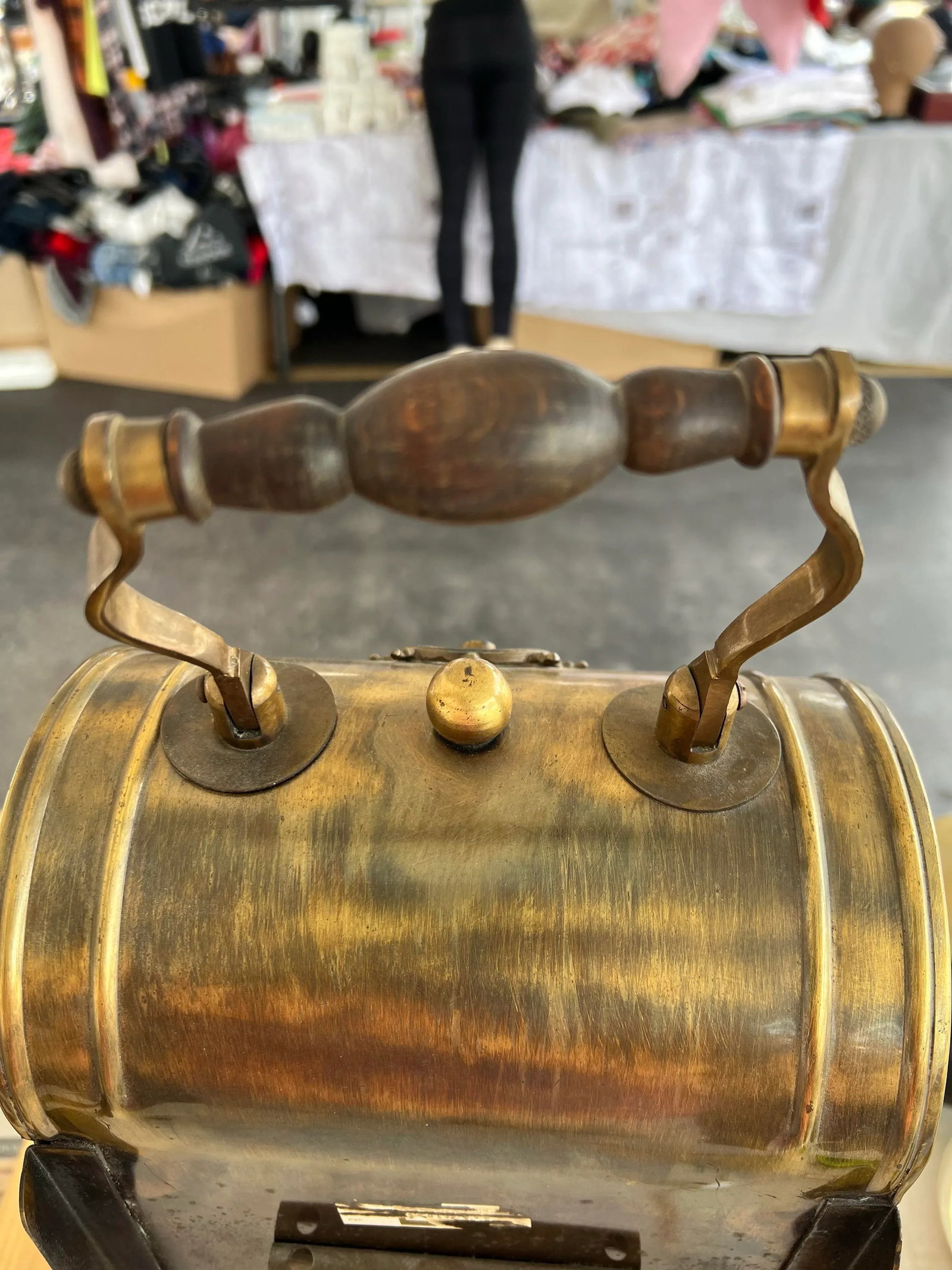 Mid 20th Century Brass Nautical Lantern Lamp - 8