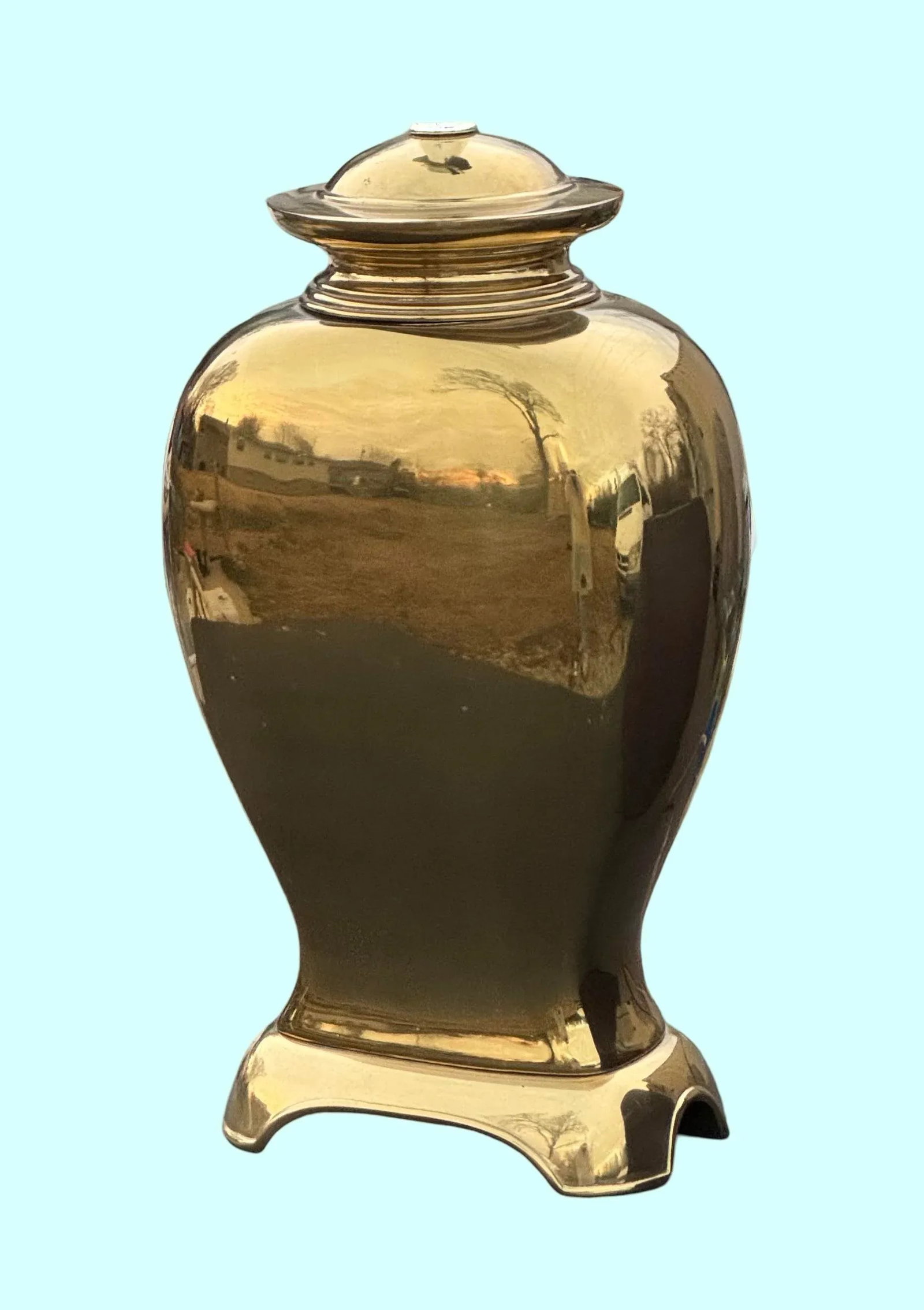 Mid Century Cast Brass Table Lamp - 3