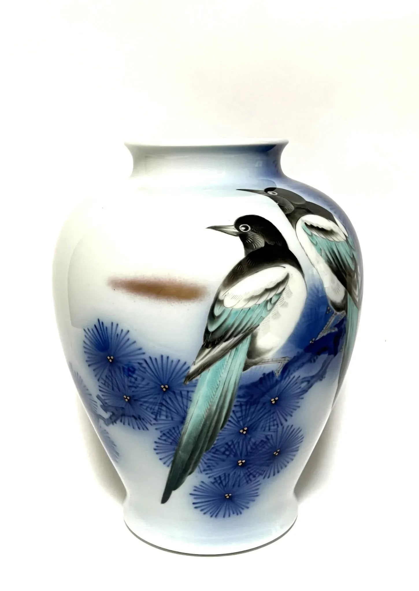 Fukugawa Porcelain Vase With Two Birds - 2