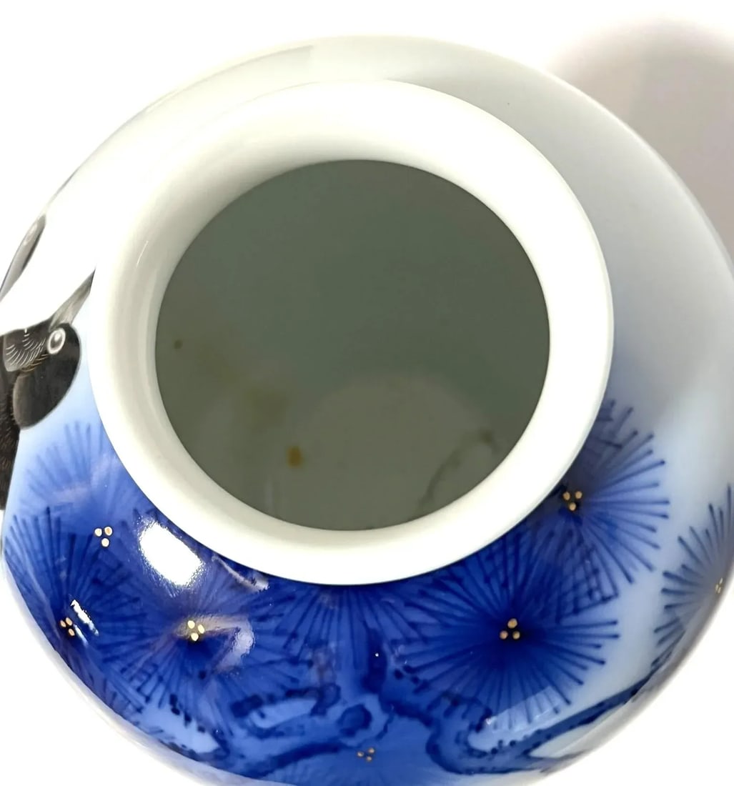 Fukugawa Porcelain Vase With Two Birds - 9