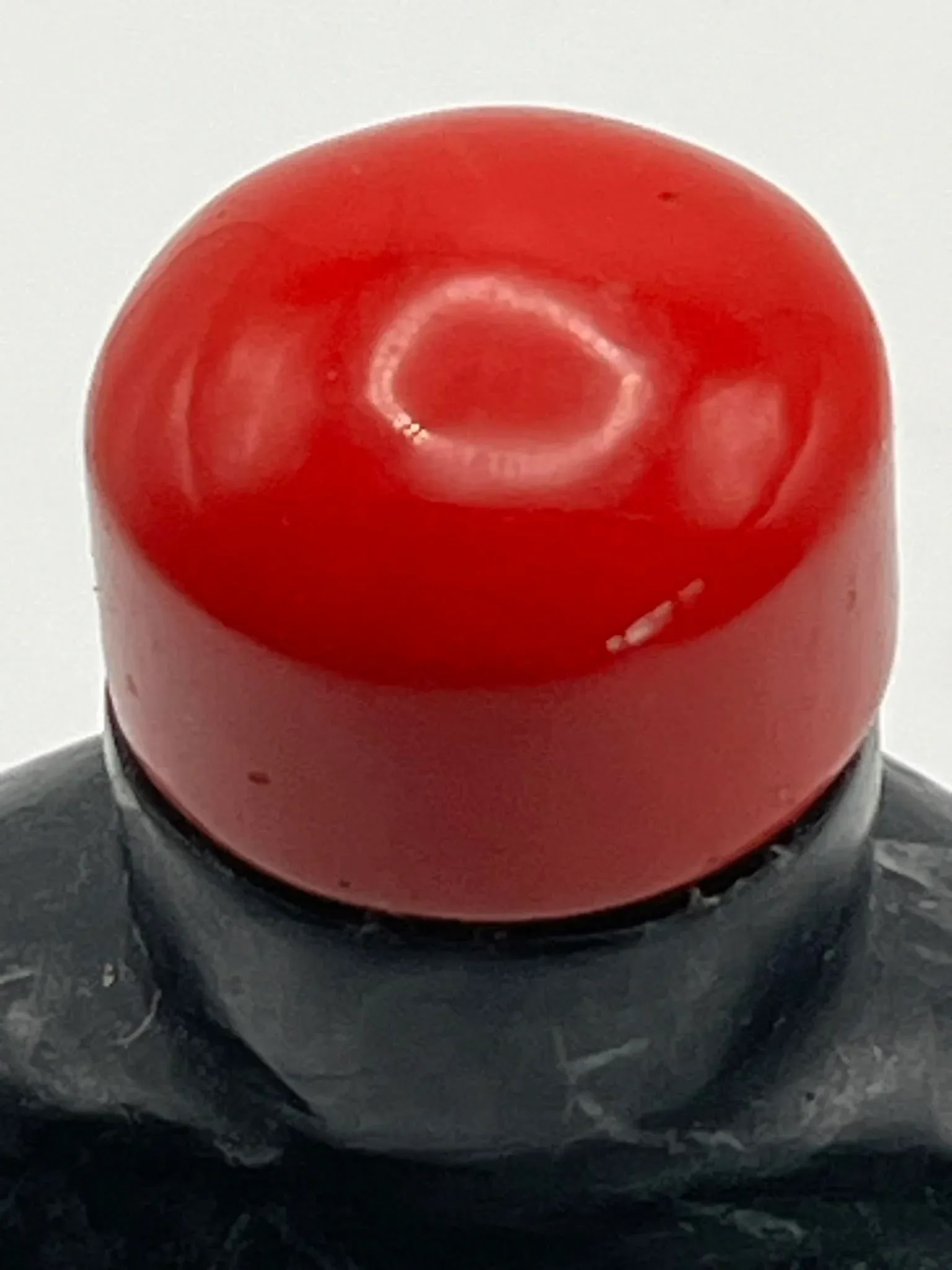 Late 20th Century Black Snuff Bottle With White Lines - 9