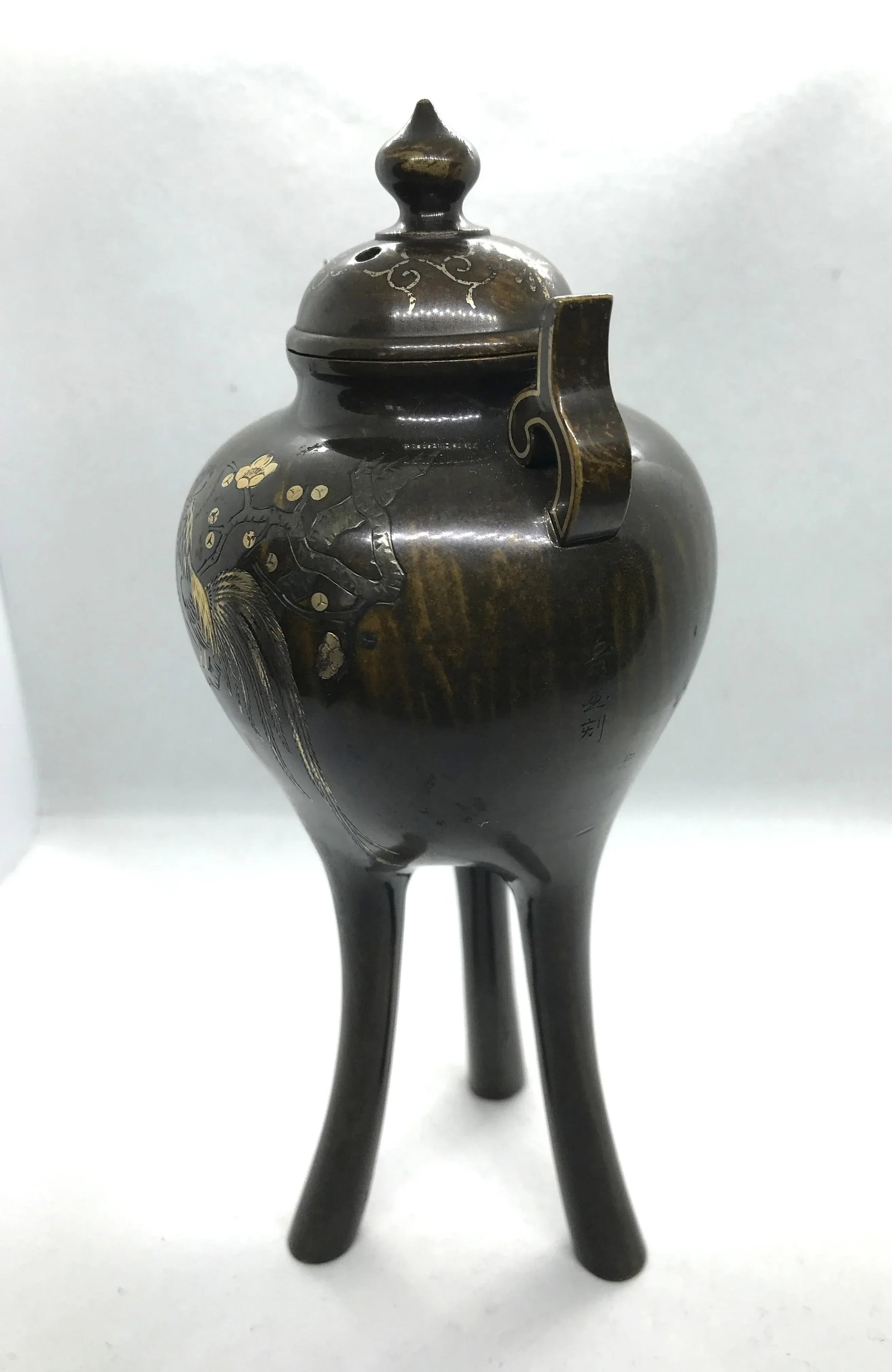 Antique Japanese Koro Tripod Incense Burner - 4