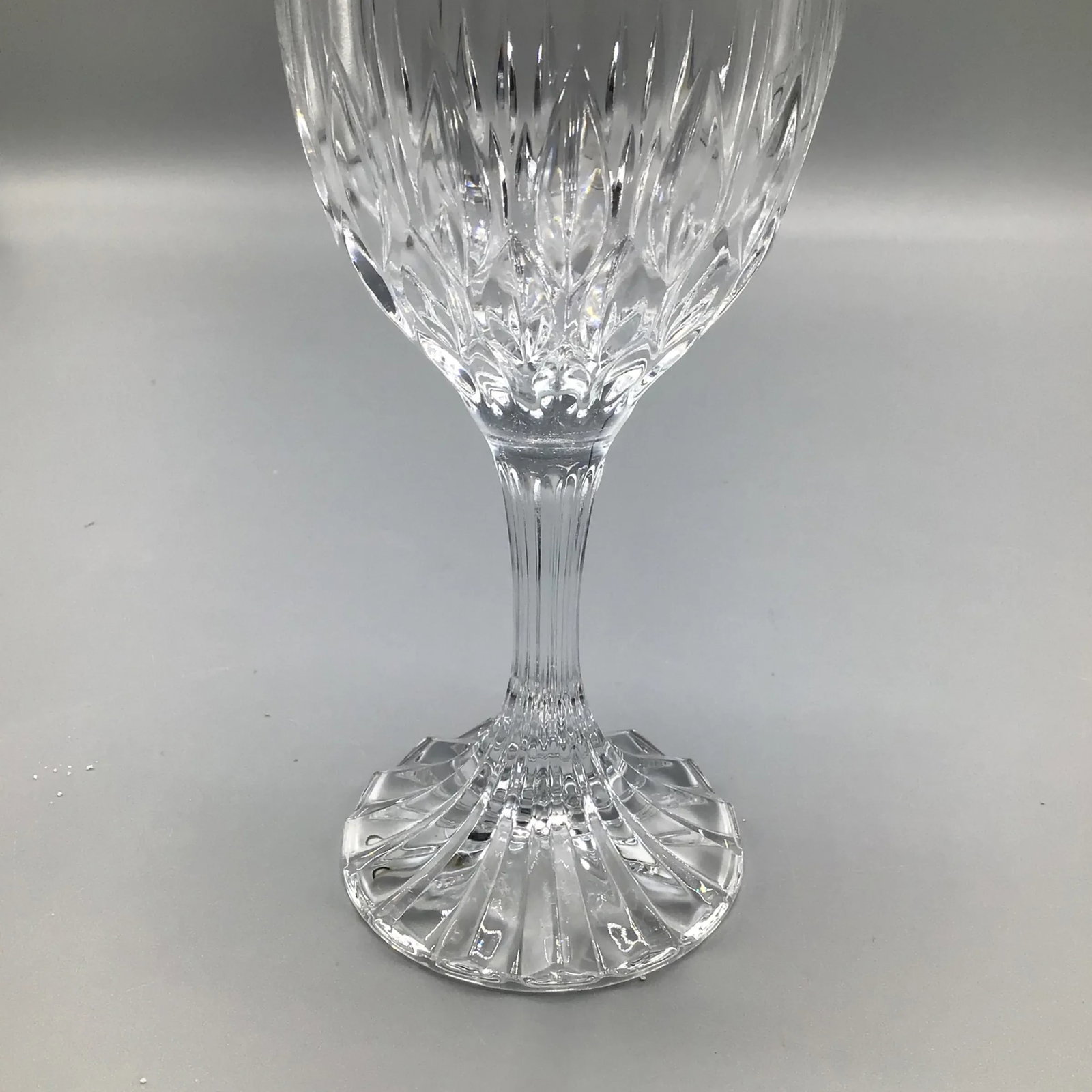 French Crystal Bretagne Fluted Stem Wine Glasses-Set of 12 - 12