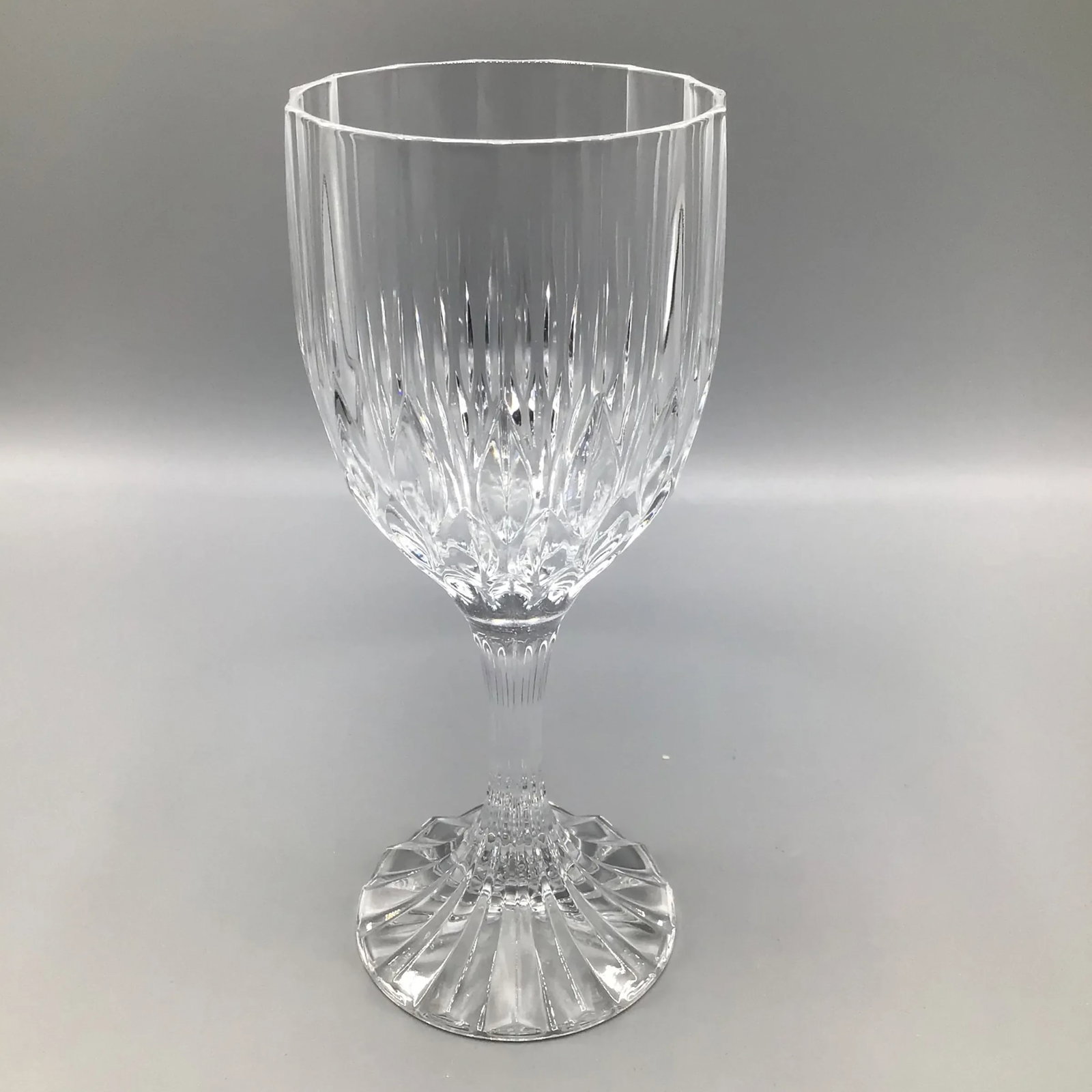 French Crystal Bretagne Fluted Stem Wine Glasses-Set of 12 - 7