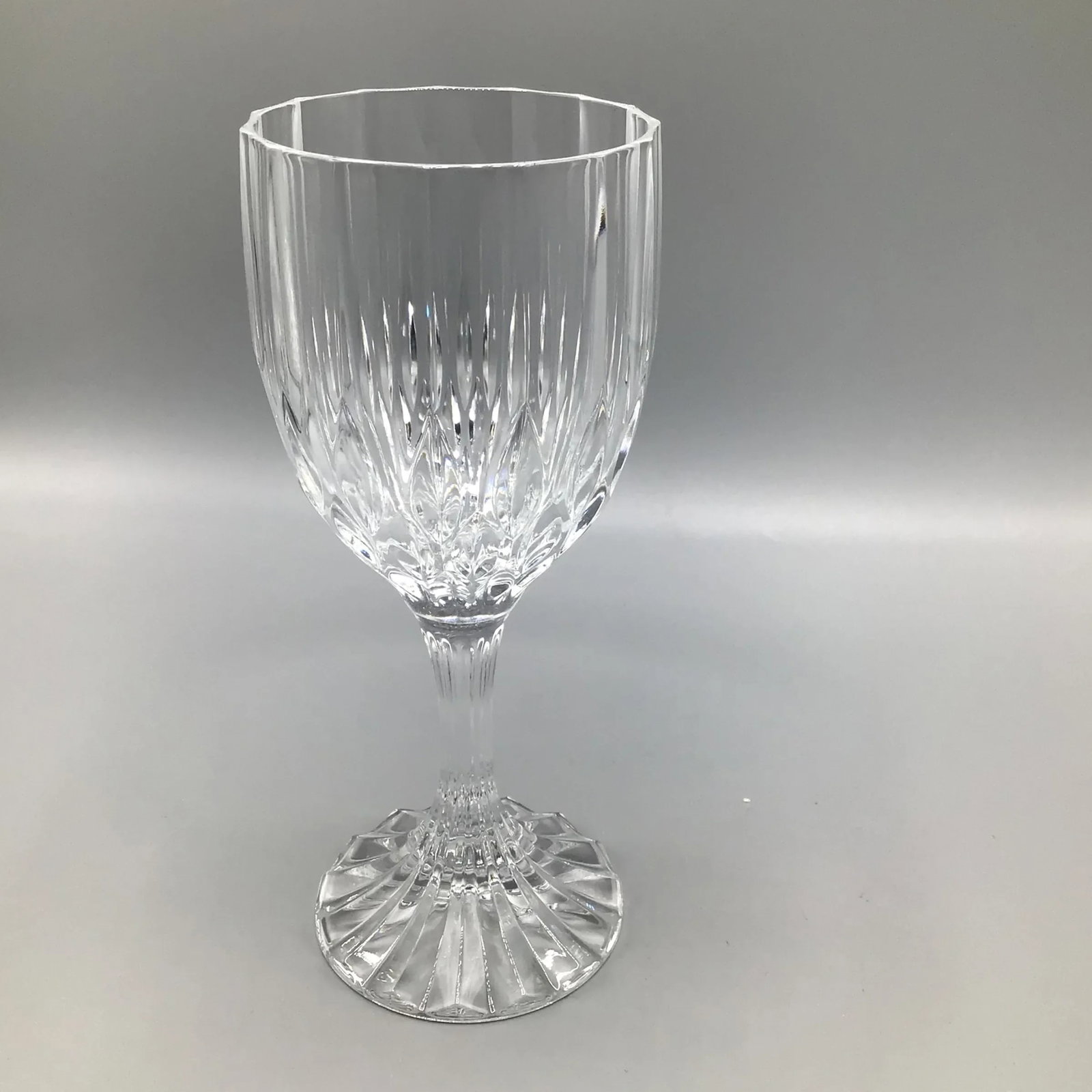 French Crystal Bretagne Fluted Stem Wine Glasses-Set of 12 - 8