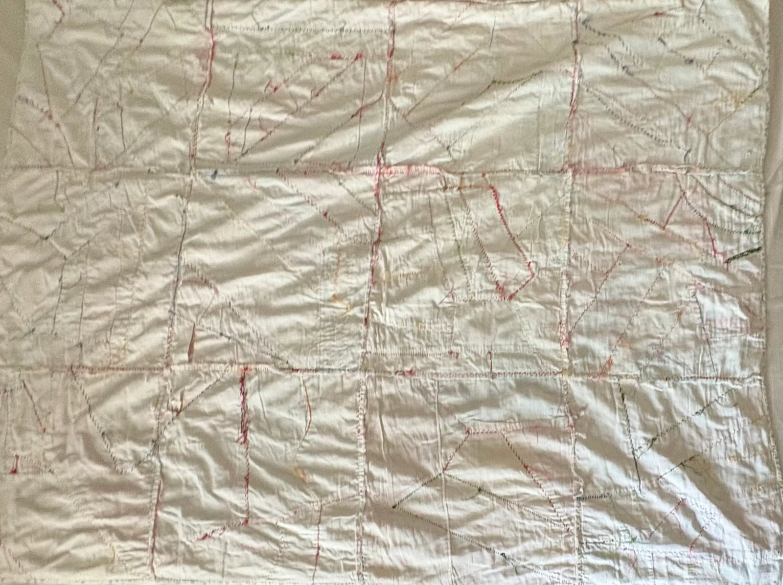1950's-60's Boho Chic Floral Summer Crazy Quilt - 4