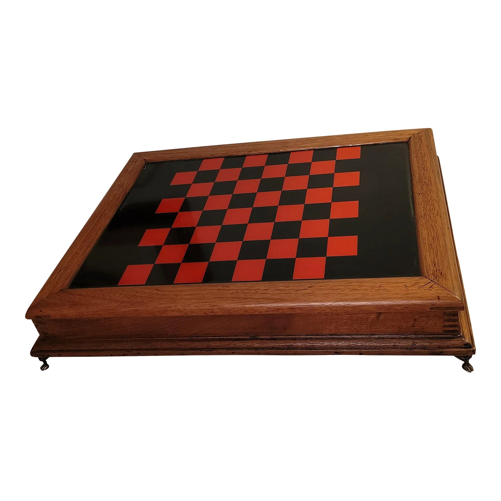 Late 19th Century Chess/Checkers Game Board With Storage (1 of 7)